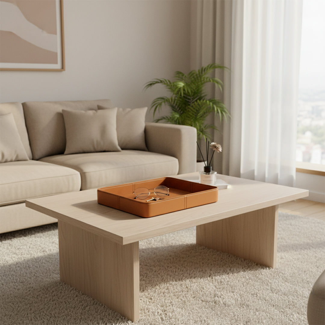 Microfiber Hard Leather Tray 202B-TR -  Trays - ebarza Furniture UAE | Shop Modern Furniture in Abu Dhabi & Dubai - مفروشات ايبازرا في الامارات | تسوق اثاث عصري وديكورات مميزة في دبي وابوظبي