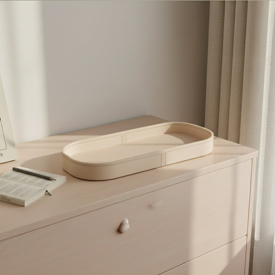 Microfiber Hard Leather Tray TR-252-Q -  Trays - ebarza Furniture UAE | Shop Modern Furniture in Abu Dhabi & Dubai - مفروشات ايبازرا في الامارات | تسوق اثاث عصري وديكورات مميزة في دبي وابوظبي