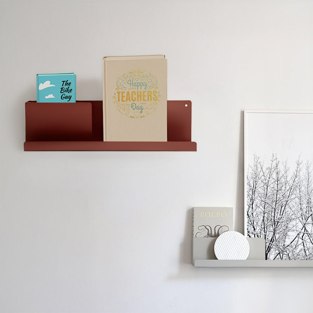 Mid Century Classic Wall Shelf Ch-038-Claret -  Shelves - ebarza Furniture UAE | Shop Modern Furniture in Abu Dhabi & Dubai - مفروشات ايبازرا في الامارات | تسوق اثاث عصري وديكورات مميزة في دبي وابوظبي