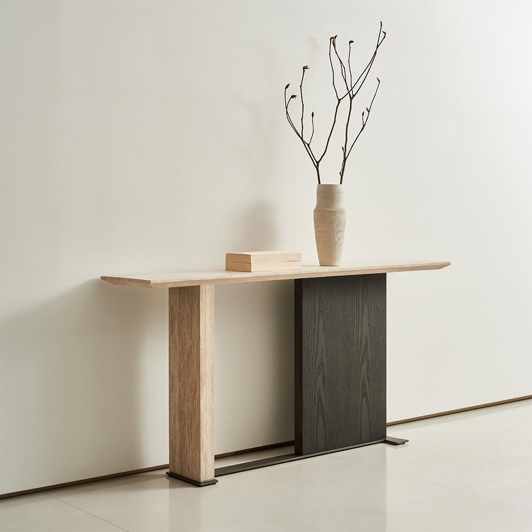 Miya Travertine Console - BMBO-XG80367