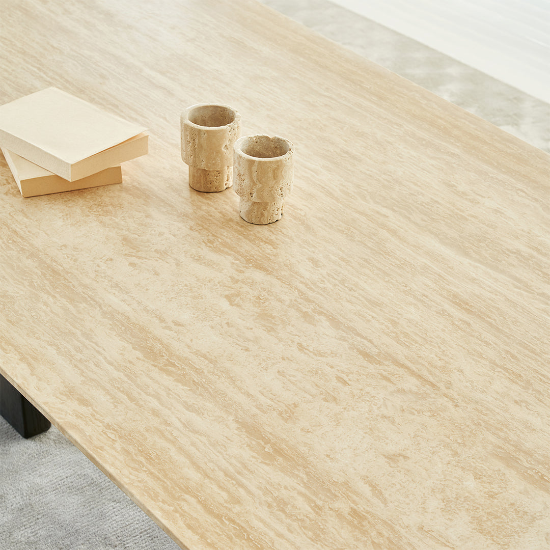 Miya Travertine Dining Table - BMBO-CT80357