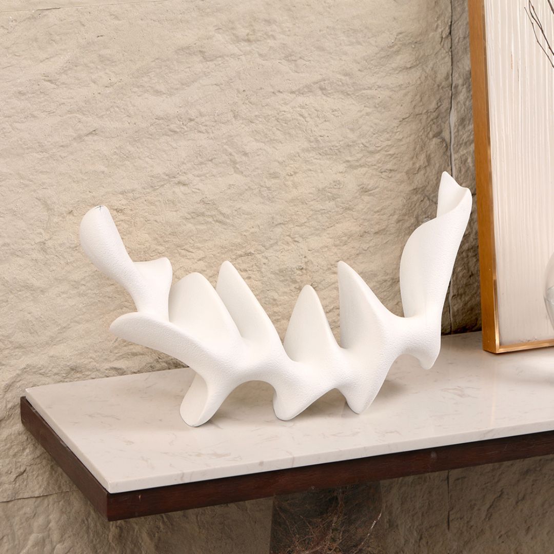 Moon Shape Desktop Sculpture KA5029B -  Home Decor Figurines - ebarza Furniture UAE | Shop Modern Furniture in Abu Dhabi & Dubai - مفروشات ايبازرا في الامارات | تسوق اثاث عصري وديكورات مميزة في دبي وابوظبي