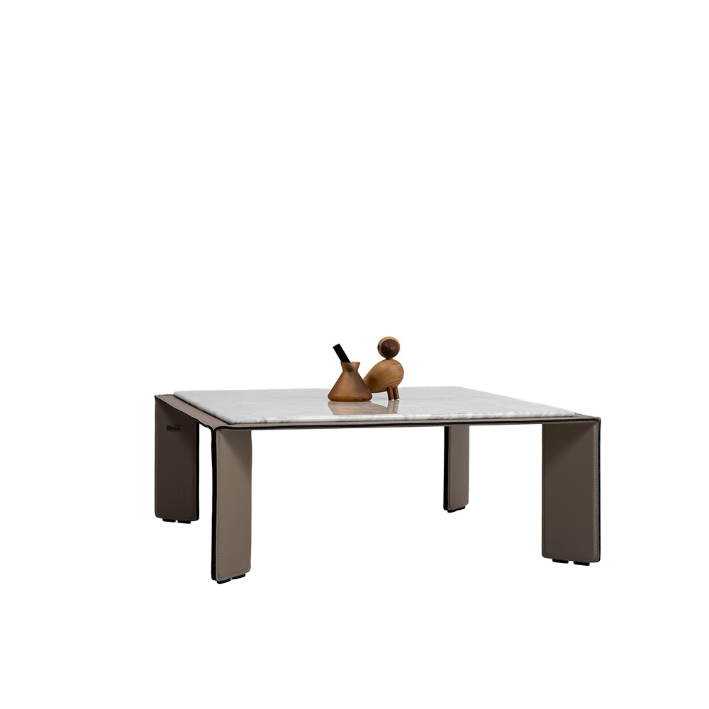 Natural Bianco Carrara Venato Marble Coffee Table CH-1111L -  Coffee tables - ebarza Furniture UAE | Shop Modern Furniture in Abu Dhabi & Dubai - مفروشات ايبازرا في الامارات | تسوق اثاث عصري وديكورات مميزة في دبي وابوظبي