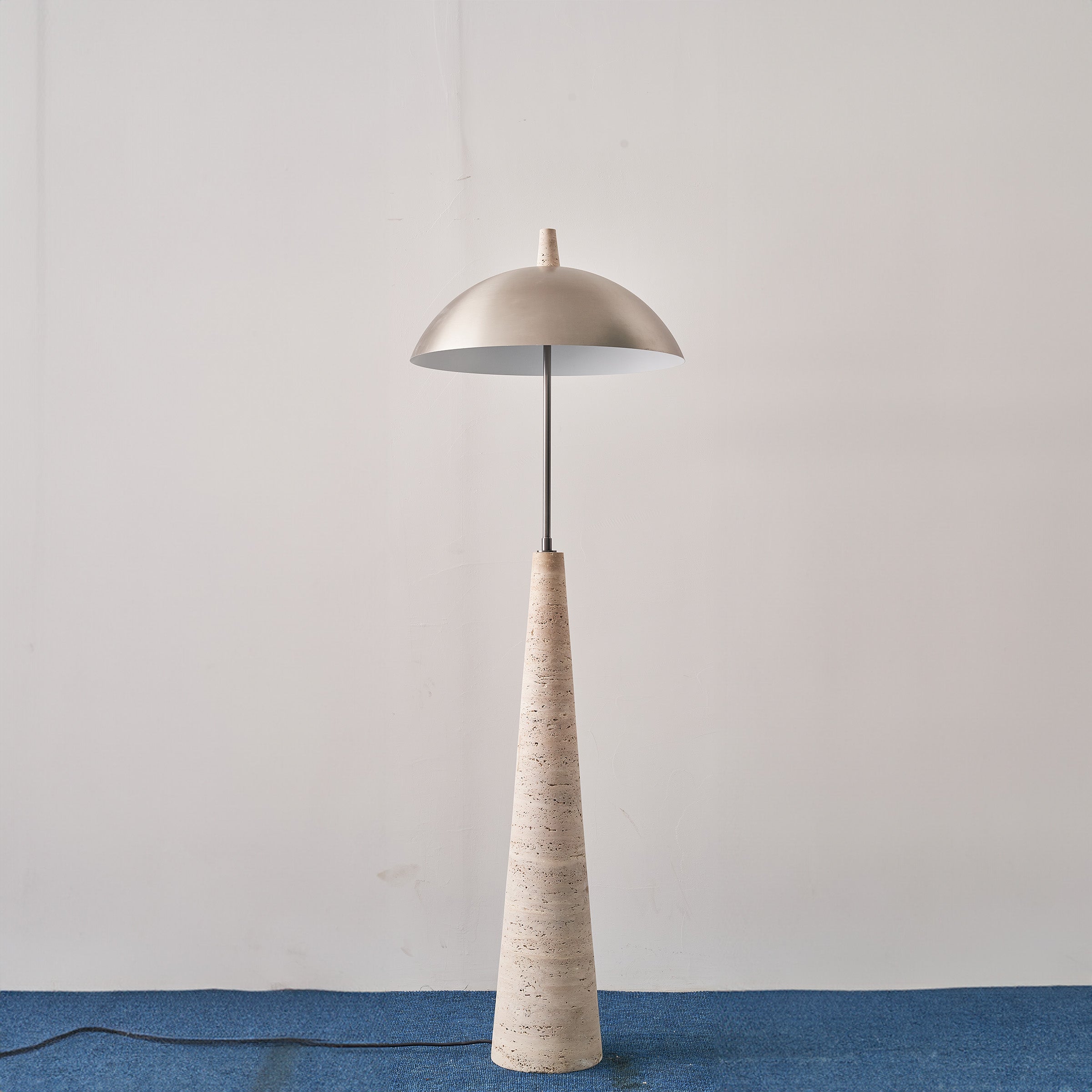 Natural  Travertine Floor Lamp JA-015F -  Floor Lamps | مصباح أرضي من الحجر الجيري الطبيعي - ebarza Furniture UAE | Shop Modern Furniture in Abu Dhabi & Dubai - مفروشات ايبازرا في الامارات | تسوق اثاث عصري وديكورات مميزة في دبي وابوظبي