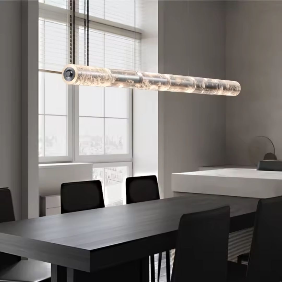 Natural Crystal K9 LED Pendant Lamp MD80545-1-1200 -  Pendant Lamps - ebarza Furniture UAE | Shop Modern Furniture in Abu Dhabi & Dubai - مفروشات ايبازرا في الامارات | تسوق اثاث عصري وديكورات مميزة في دبي وابوظبي