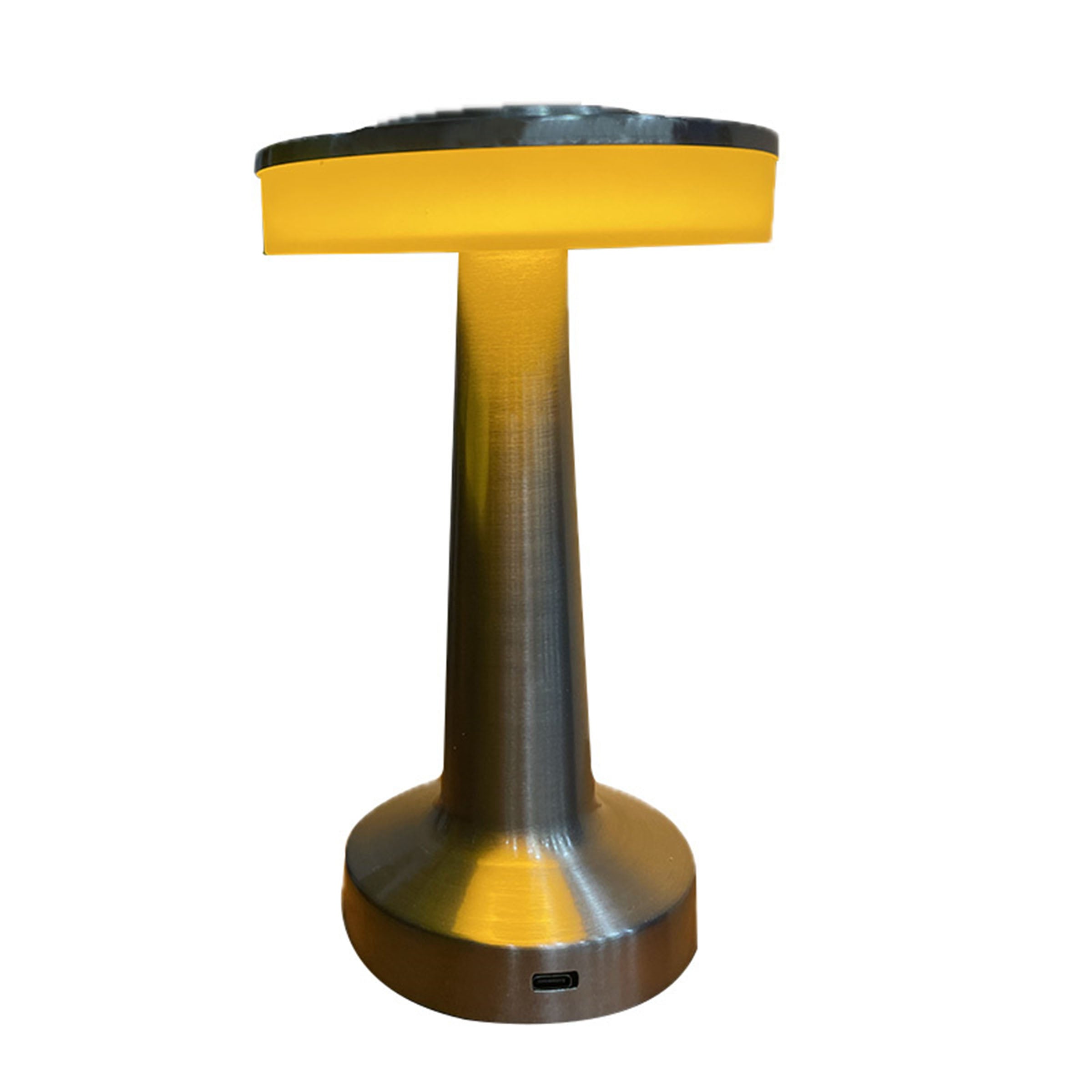 Night Light Silver Table Lamp HTD-INL10060 -  Desk\table Lamps | مصباح طاولة ليلي فضي خفيف ليلاً - ebarza Furniture UAE | Shop Modern Furniture in Abu Dhabi & Dubai - مفروشات ايبازرا في الامارات | تسوق اثاث عصري وديكورات مميزة في دبي وابوظبي