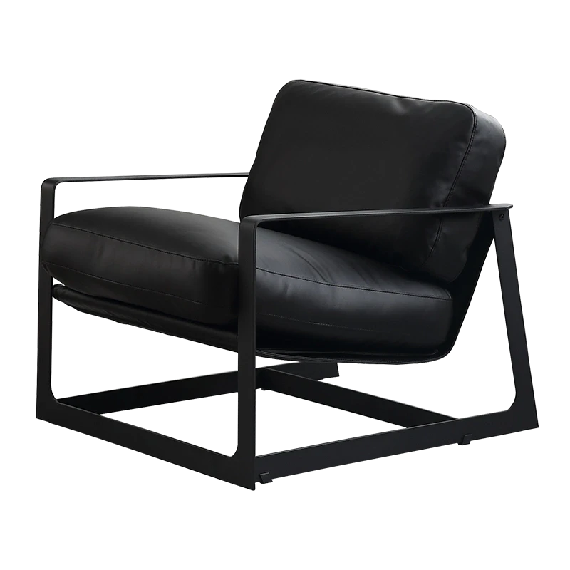 Lille Lounge Chair LC008-Black -  Lounge Chairs - ebarza Furniture UAE | Shop Modern Furniture in Abu Dhabi & Dubai - مفروشات ايبازرا في الامارات | تسوق اثاث عصري وديكورات مميزة في دبي وابوظبي