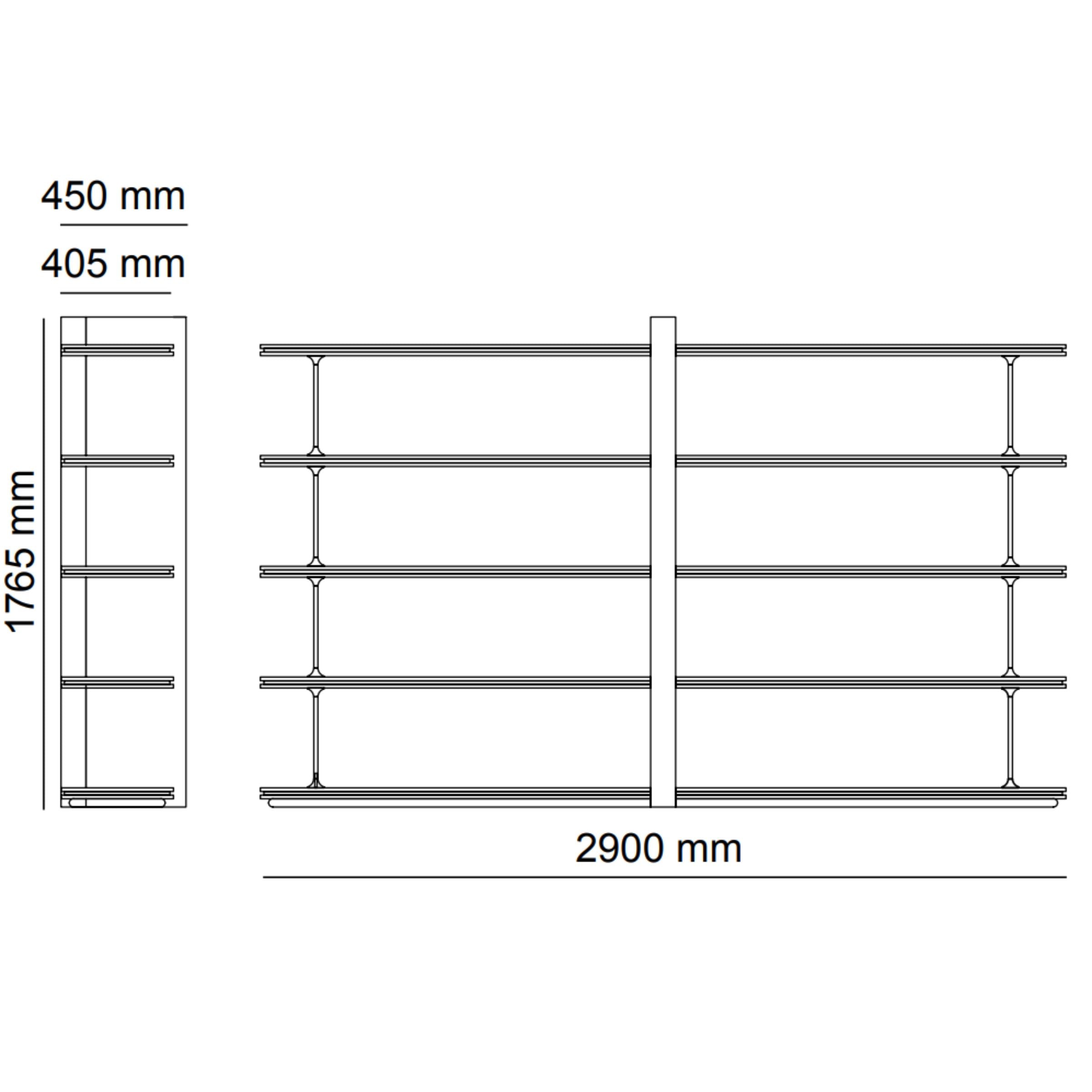 ODEON BOOKSHELF OD-BS-001 -  Shelves | رف الكتب أوديون - ebarza Furniture UAE | Shop Modern Furniture in Abu Dhabi & Dubai - مفروشات ايبازرا في الامارات | تسوق اثاث عصري وديكورات مميزة في دبي وابوظبي