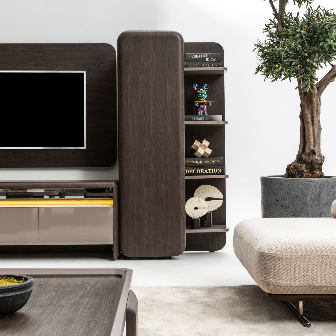 Pre Order 120 Days Delivery  ORCA TV UNIT RIGHT BLOK -  Cabinets | خزانة مخصصة - ebarza Furniture UAE | Shop Modern Furniture in Abu Dhabi & Dubai - مفروشات ايبازرا في الامارات | تسوق اثاث عصري وديكورات مميزة في دبي وابوظبي