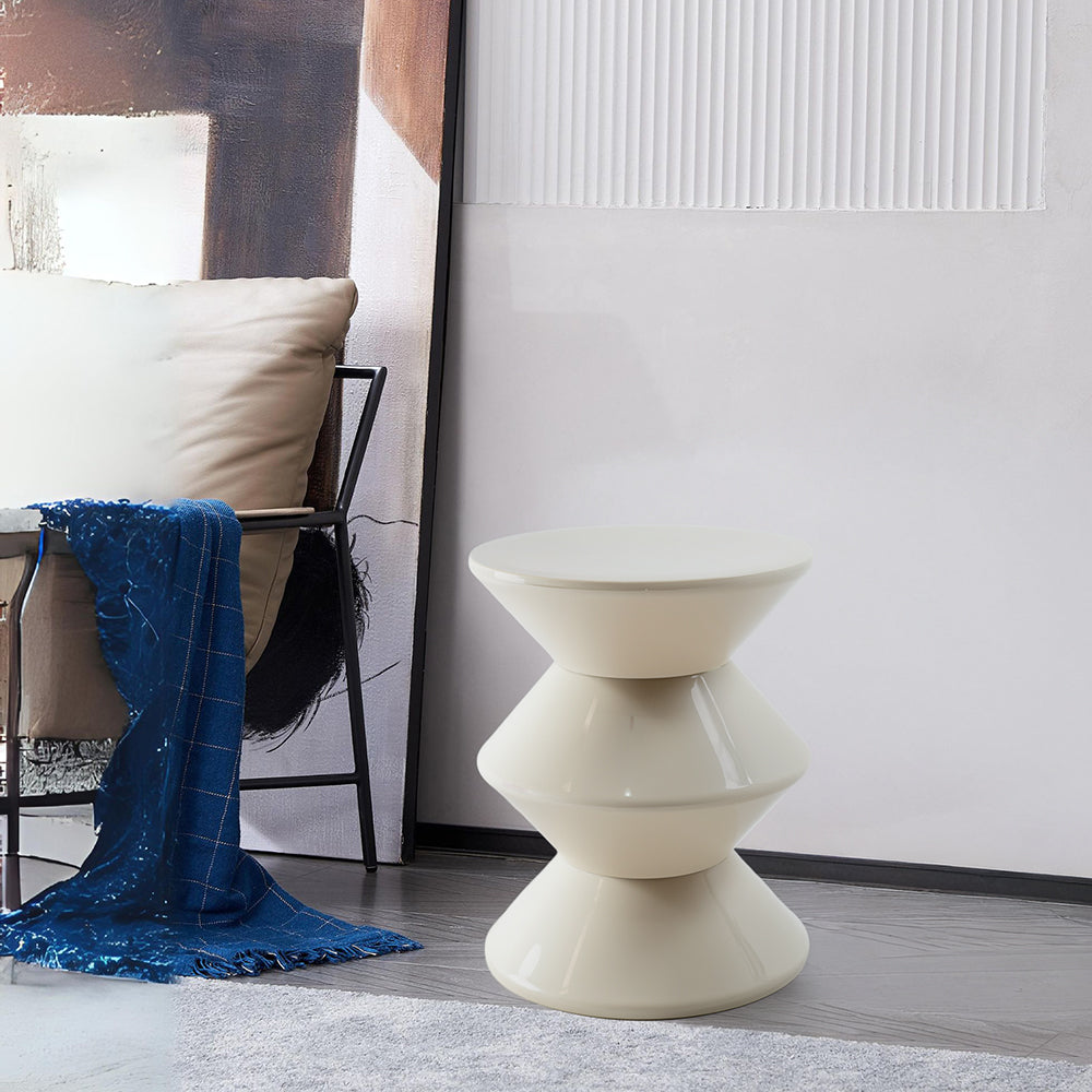 Side Table PC-176A/Off White -  Side Tables - ebarza Furniture UAE | Shop Modern Furniture in Abu Dhabi & Dubai - مفروشات ايبازرا في الامارات | تسوق اثاث عصري وديكورات مميزة في دبي وابوظبي