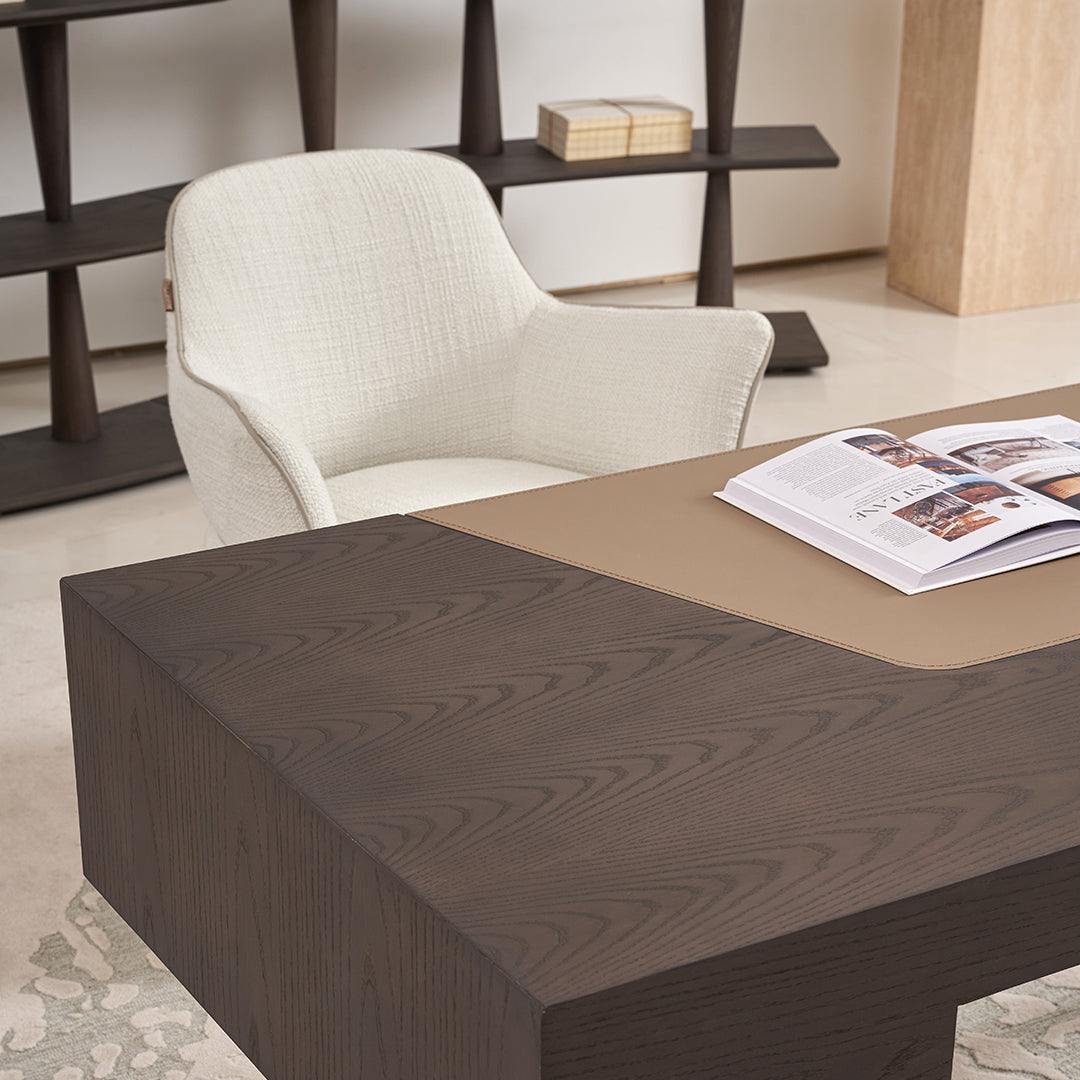 Desert Saddle Leather Office Desk BMBO-ST8026 -  Dressers - ebarza Furniture UAE | Shop Modern Furniture in Abu Dhabi & Dubai - مفروشات ايبازرا في الامارات | تسوق اثاث عصري وديكورات مميزة في دبي وابوظبي