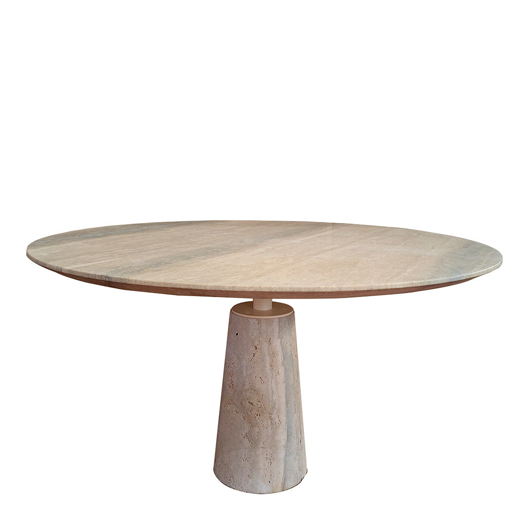 Palma Travertine Dining Table - 308DTS -  Dining Tables - ebarza Furniture UAE | Shop Modern Furniture in Abu Dhabi & Dubai - مفروشات ايبازرا في الامارات | تسوق اثاث عصري وديكورات مميزة في دبي وابوظبي