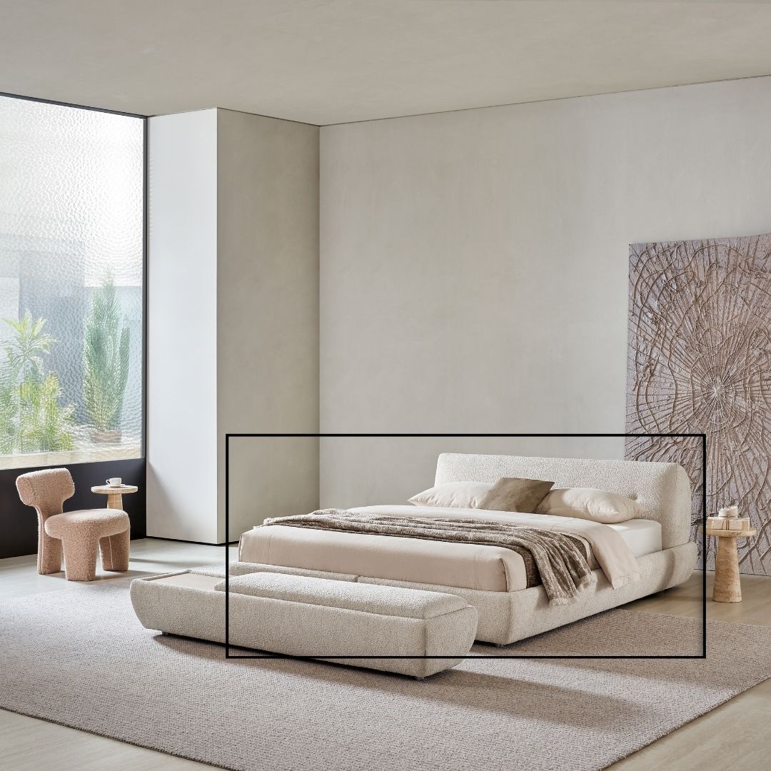 Pre-order 15 Days Delivery Pillar King Size Bed - MSTV-C010 -  Bedsteads - ebarza Furniture UAE | Shop Modern Furniture in Abu Dhabi & Dubai - مفروشات ايبازرا في الامارات | تسوق اثاث عصري وديكورات مميزة في دبي وابوظبي