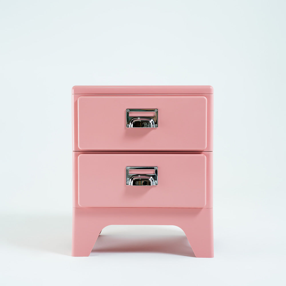 Pink ABS Side Table/Bedside Table BB-017 -  Side Tables - ebarza Furniture UAE | Shop Modern Furniture in Abu Dhabi & Dubai - مفروشات ايبازرا في الامارات | تسوق اثاث عصري وديكورات مميزة في دبي وابوظبي