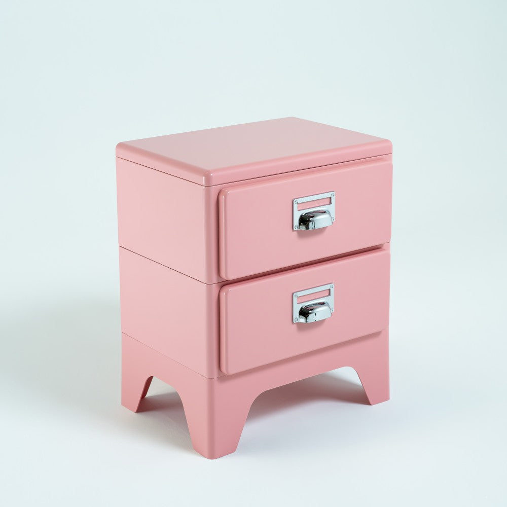 Pink ABS Side Table/Bedside Table BB-017 -  Side Tables - ebarza Furniture UAE | Shop Modern Furniture in Abu Dhabi & Dubai - مفروشات ايبازرا في الامارات | تسوق اثاث عصري وديكورات مميزة في دبي وابوظبي