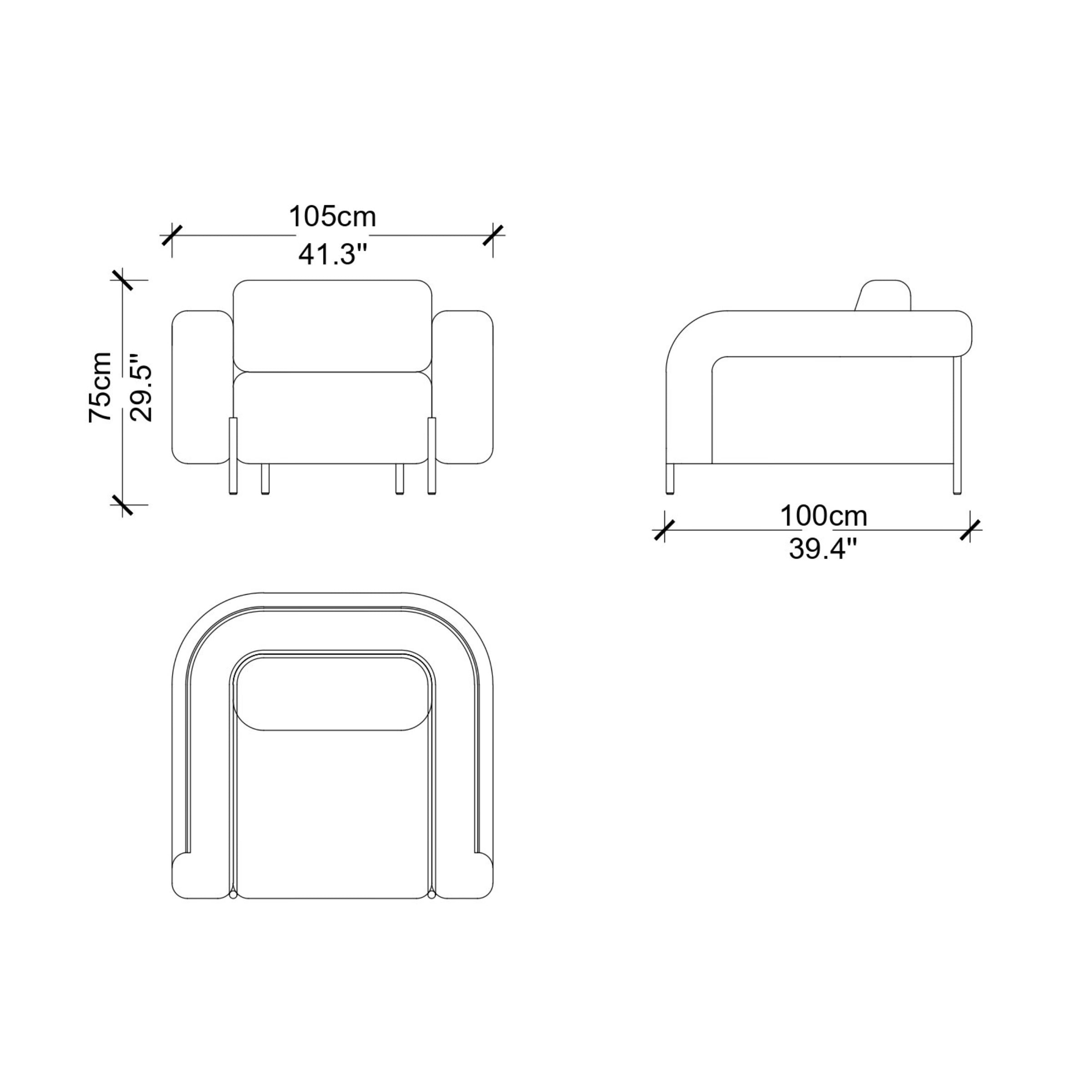 Vega Armchair BERVEG001 -  Lounge Chairs | كرسي بذراعين فيغا - ebarza Furniture UAE | Shop Modern Furniture in Abu Dhabi & Dubai - مفروشات ايبازرا في الامارات | تسوق اثاث عصري وديكورات مميزة في دبي وابوظبي