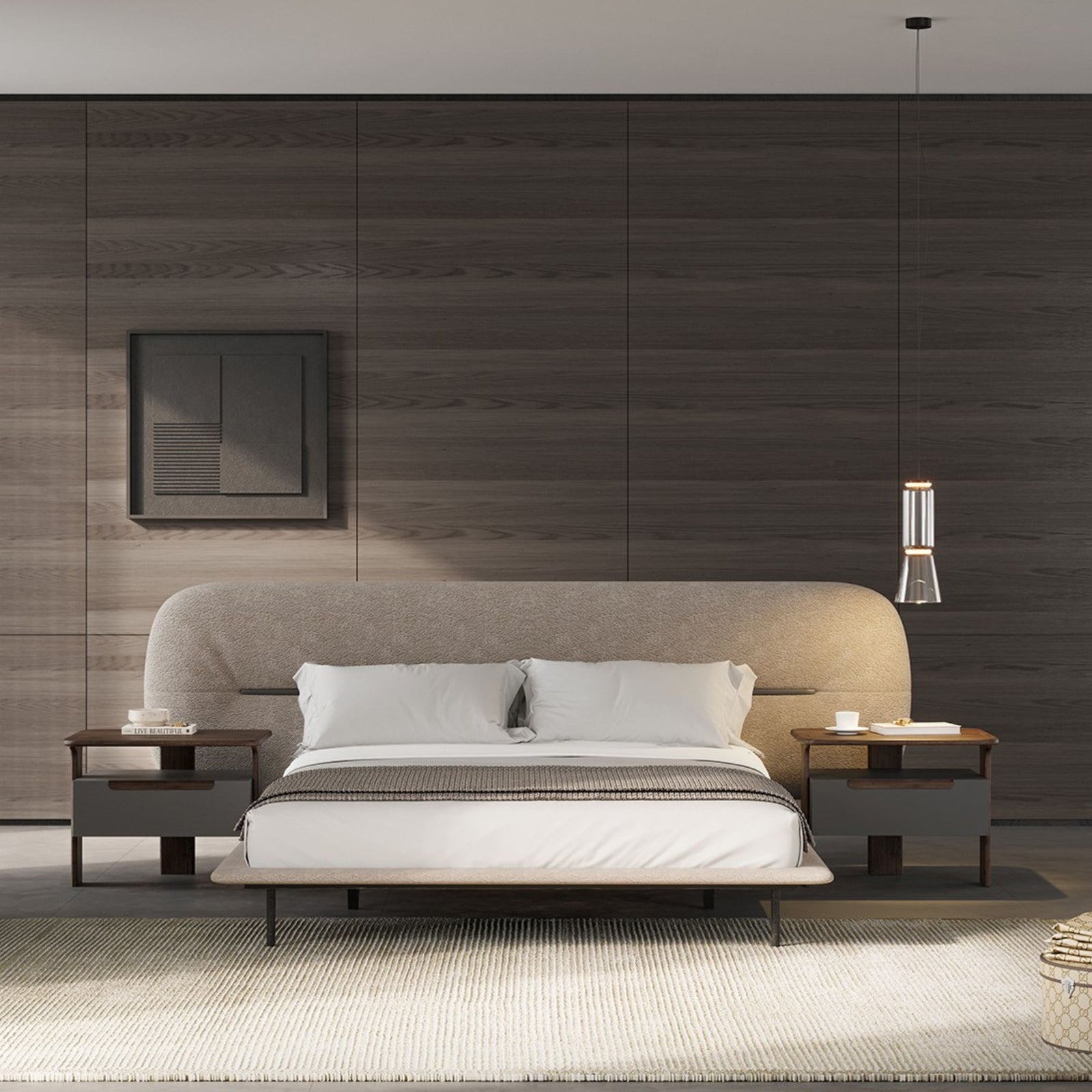 Pre-order 25 Days Delivery Lova Kingsize Bedstead 180cm YOLVA-BG -  Bedsteads - ebarza Furniture UAE | Shop Modern Furniture in Abu Dhabi & Dubai - مفروشات ايبازرا في الامارات | تسوق اثاث عصري وديكورات مميزة في دبي وابوظبي