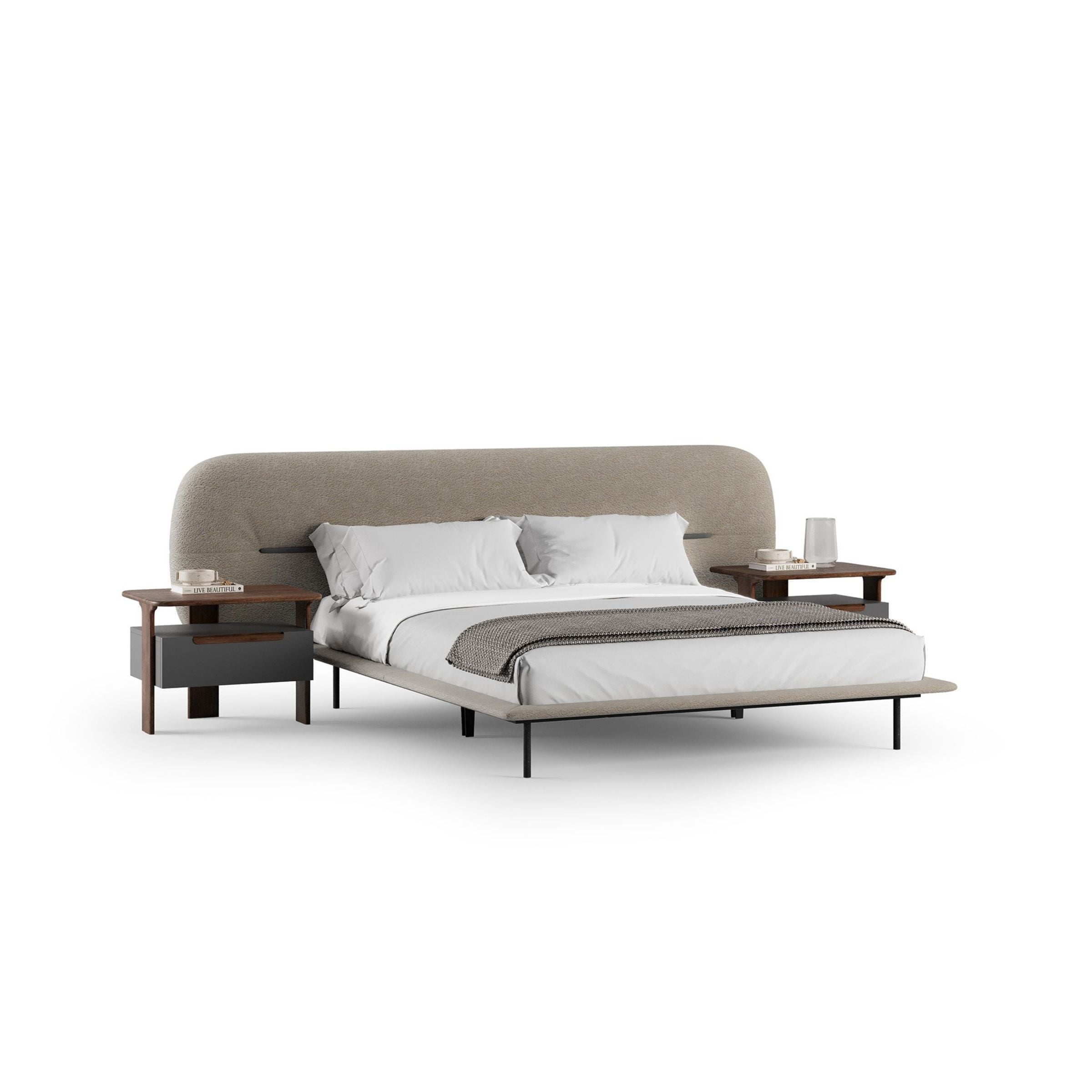 Lova Kingsize Bedstead YOLVA-BS -  Bedsteads | سرير بحجم كينج لوفا - ebarza Furniture UAE | Shop Modern Furniture in Abu Dhabi & Dubai - مفروشات ايبازرا في الامارات | تسوق اثاث عصري وديكورات مميزة في دبي وابوظبي