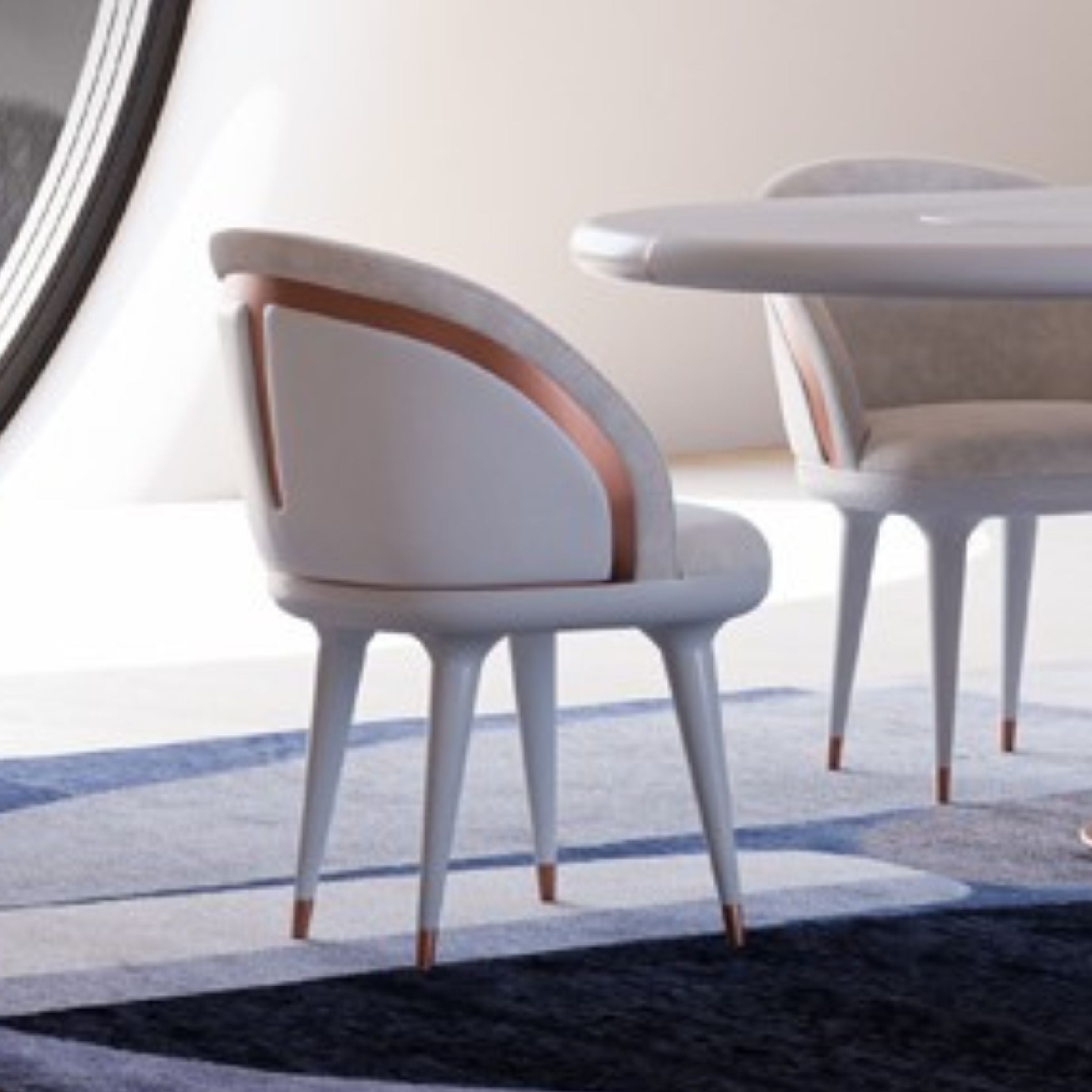 Tulip Dining Chair  SANTLP001 -  Chairs | كرسي طعام من توليب - ebarza Furniture UAE | Shop Modern Furniture in Abu Dhabi & Dubai - مفروشات ايبازرا في الامارات | تسوق اثاث عصري وديكورات مميزة في دبي وابوظبي