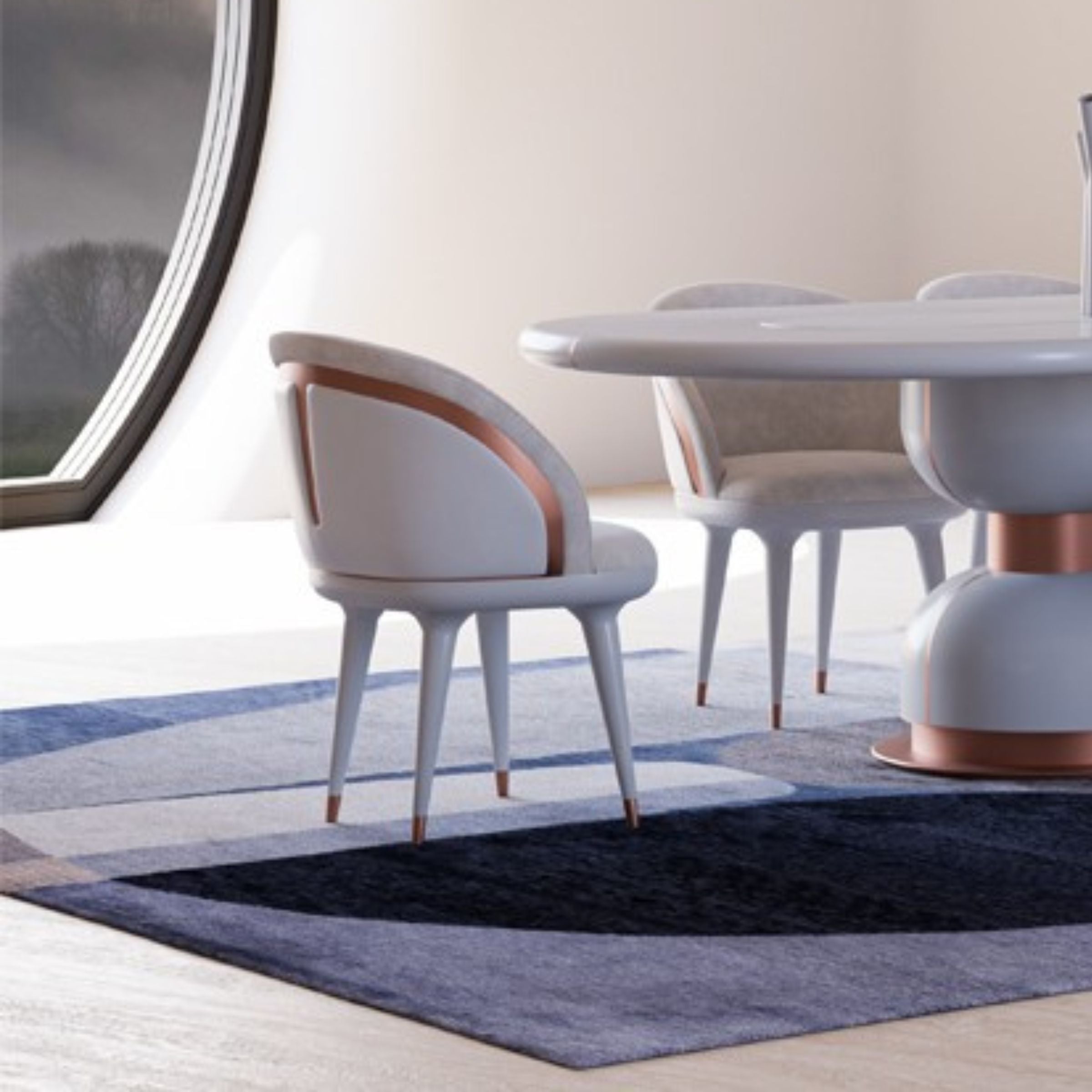 Tulip Dining Chair  SANTLP001 -  Chairs | كرسي طعام من توليب - ebarza Furniture UAE | Shop Modern Furniture in Abu Dhabi & Dubai - مفروشات ايبازرا في الامارات | تسوق اثاث عصري وديكورات مميزة في دبي وابوظبي