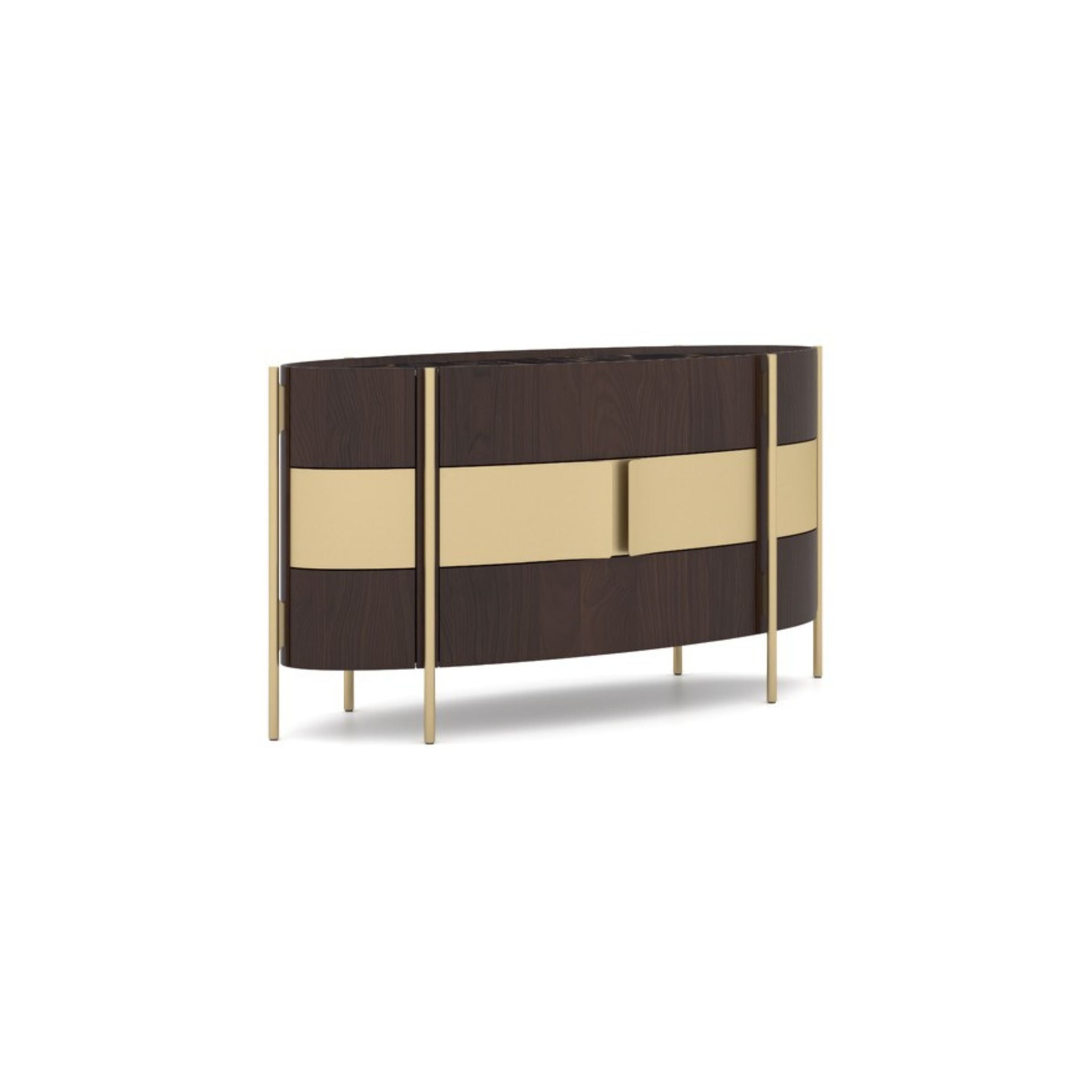 VEGA CHEST OF DRAWERS Dresser 158cm SIFVEG001/ Gold Walnut -  Dressers | خزانة أدراج فيجا 158 سم - ebarza Furniture UAE | Shop Modern Furniture in Abu Dhabi & Dubai - مفروشات ايبازرا في الامارات | تسوق اثاث عصري وديكورات مميزة في دبي وابوظبي