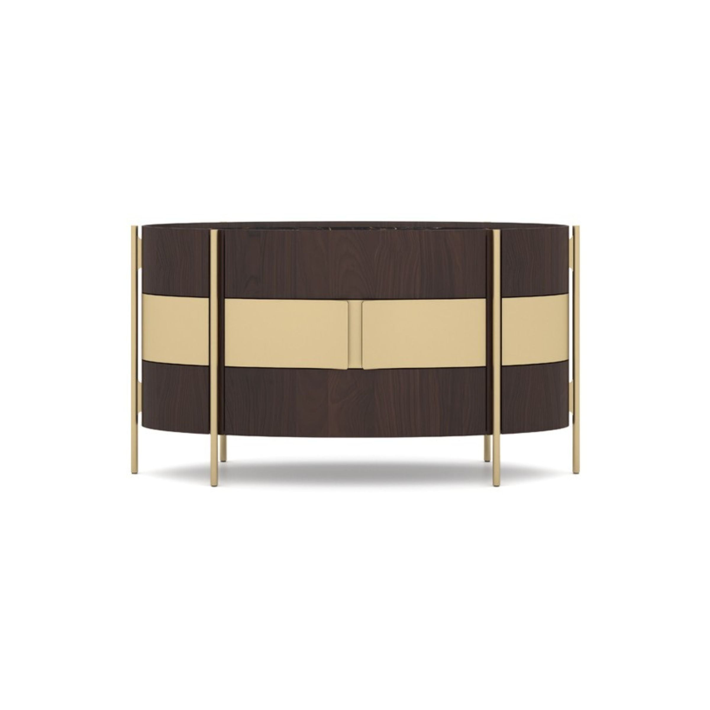 VEGA CHEST OF DRAWERS Dresser 158cm SIFVEG001/ Gold Walnut -  Dressers | خزانة أدراج فيجا 158 سم - ebarza Furniture UAE | Shop Modern Furniture in Abu Dhabi & Dubai - مفروشات ايبازرا في الامارات | تسوق اثاث عصري وديكورات مميزة في دبي وابوظبي