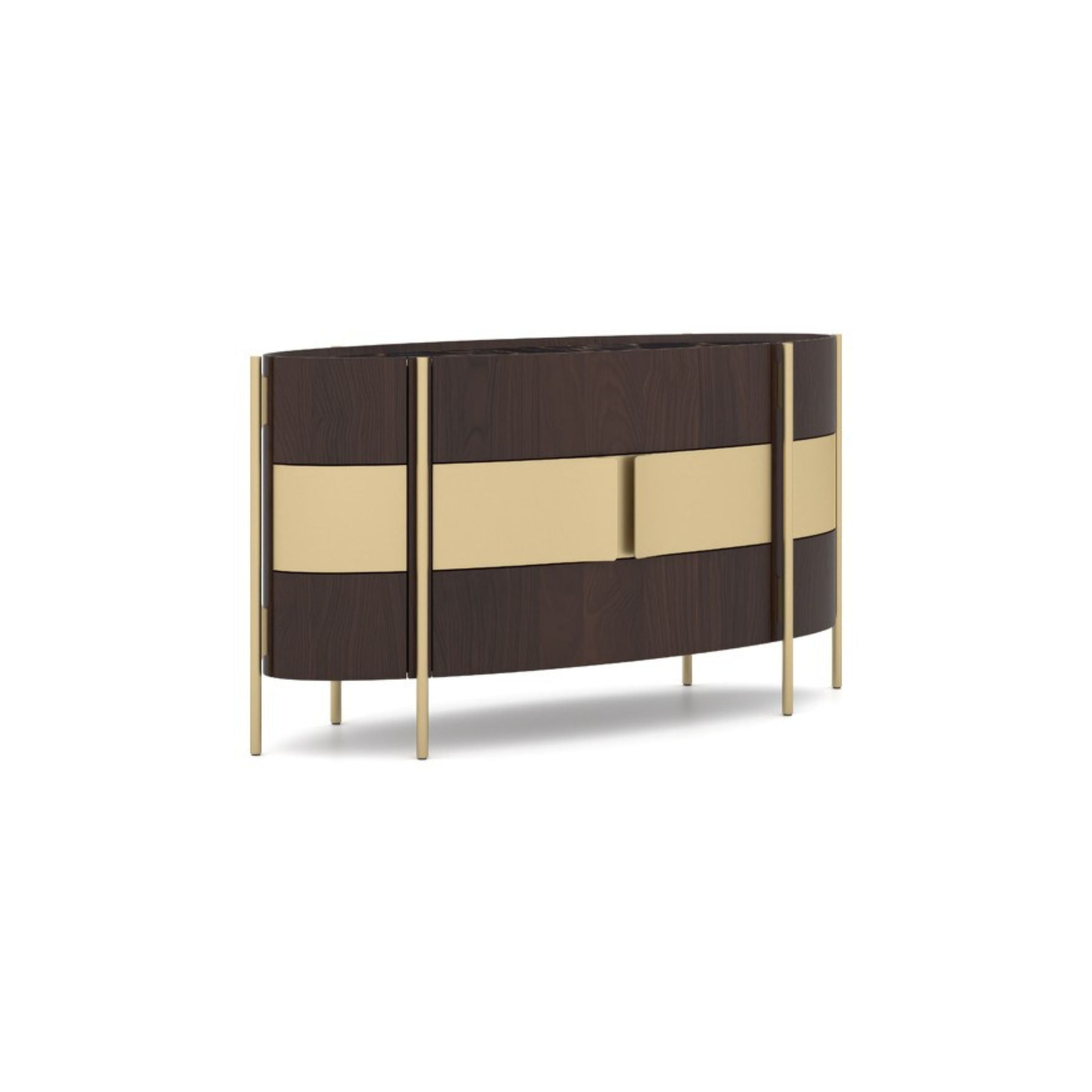 VEGA CHEST OF DRAWERS Dresser 158cm SIFVEG001/ Gold Walnut -  Dressers | خزانة أدراج فيجا 158 سم - ebarza Furniture UAE | Shop Modern Furniture in Abu Dhabi & Dubai - مفروشات ايبازرا في الامارات | تسوق اثاث عصري وديكورات مميزة في دبي وابوظبي