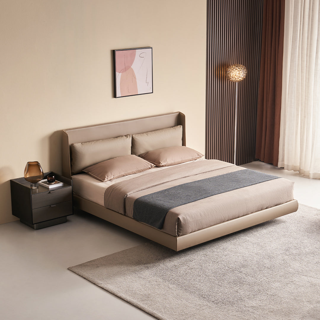 Queen Size Bed B030 - Queen -  Bedsteads - ebarza Furniture UAE | Shop Modern Furniture in Abu Dhabi & Dubai - مفروشات ايبازرا في الامارات | تسوق اثاث عصري وديكورات مميزة في دبي وابوظبي