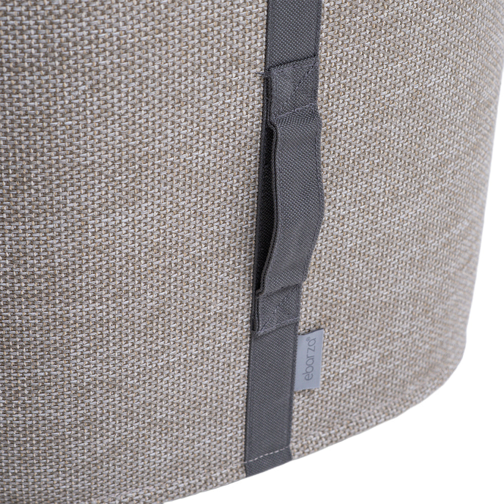 POOF RIBBON STOOL KC8806N14FAB - Big -  Poufs - ebarza Furniture UAE | Shop Modern Furniture in Abu Dhabi & Dubai - مفروشات ايبازرا في الامارات | تسوق اثاث عصري وديكورات مميزة في دبي وابوظبي