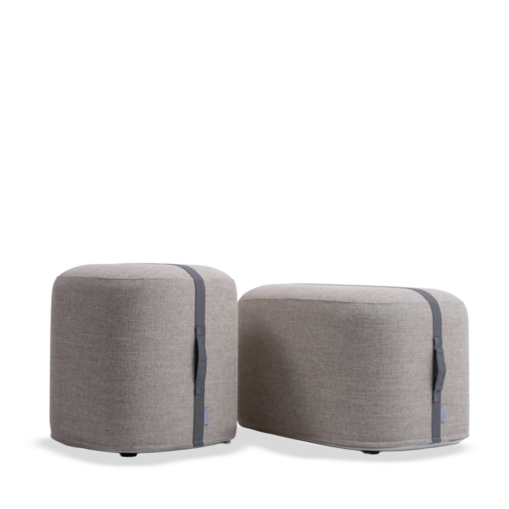 POOF RIBBON STOOL KC8806N14FAB - Big -  Poufs - ebarza Furniture UAE | Shop Modern Furniture in Abu Dhabi & Dubai - مفروشات ايبازرا في الامارات | تسوق اثاث عصري وديكورات مميزة في دبي وابوظبي