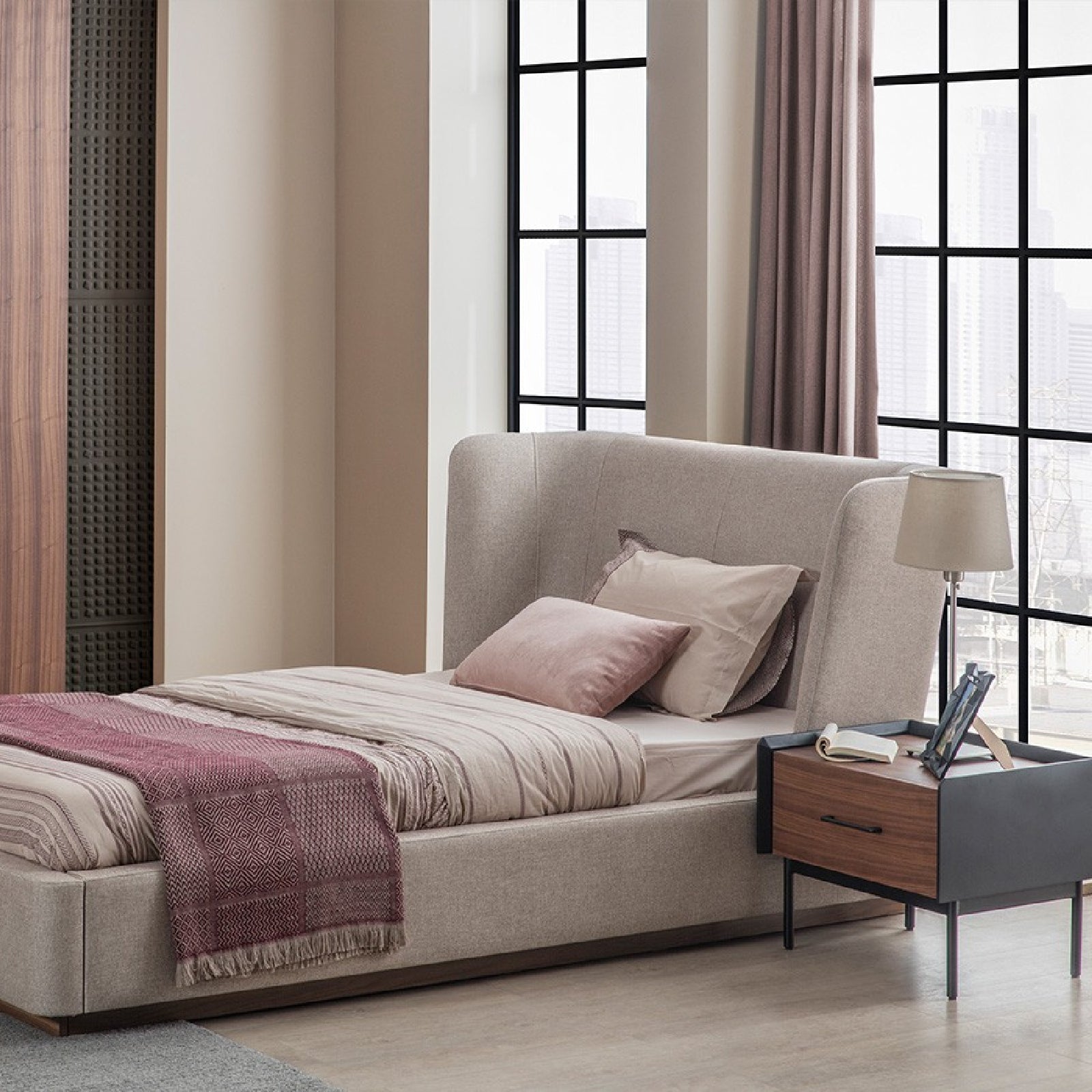 Display Item - Rita Single Bedstead Rita110-BedonlyYAS -  USED ITEM | قطعة من المعرض - ريتا سرير مفرد - ebarza Furniture UAE | Shop Modern Furniture in Abu Dhabi & Dubai - مفروشات ايبازرا في الامارات | تسوق اثاث عصري وديكورات مميزة في دبي وابوظبي