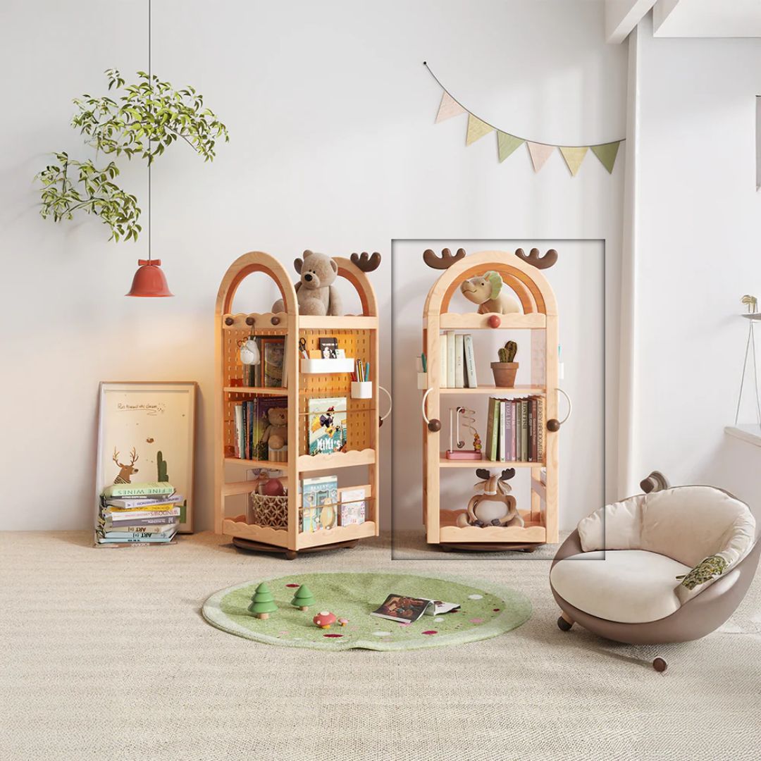 Pre-order 25 Days Delivery Reindeer Kid's book case E2304G -  Kids Shelves - ebarza Furniture UAE | Shop Modern Furniture in Abu Dhabi & Dubai - مفروشات ايبازرا في الامارات | تسوق اثاث عصري وديكورات مميزة في دبي وابوظبي