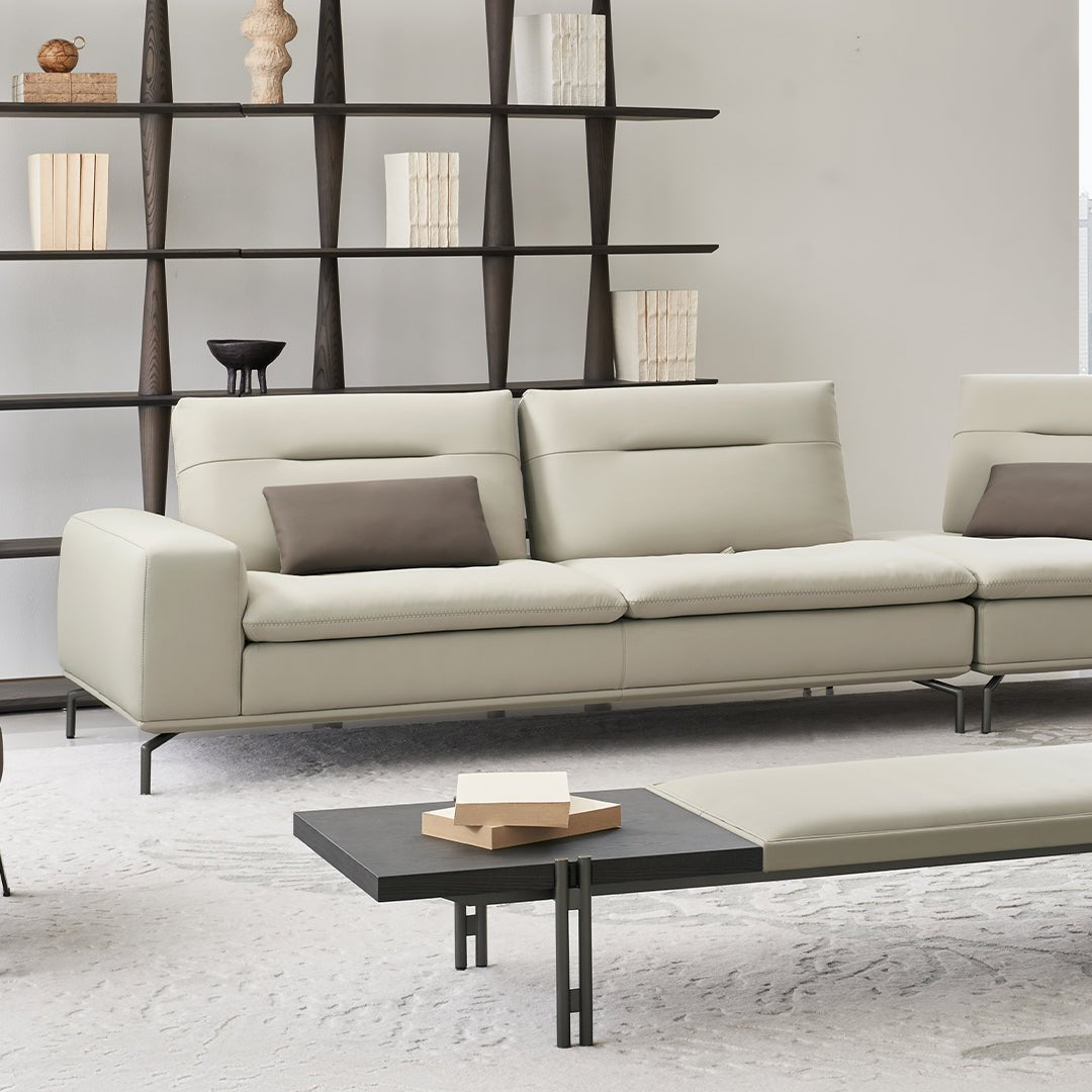 Nexus 2 Seater Right Arm Modular Sofa - AMF-S180 -  Sofas - ebarza Furniture UAE | Shop Modern Furniture in Abu Dhabi & Dubai - مفروشات ايبازرا في الامارات | تسوق اثاث عصري وديكورات مميزة في دبي وابوظبي