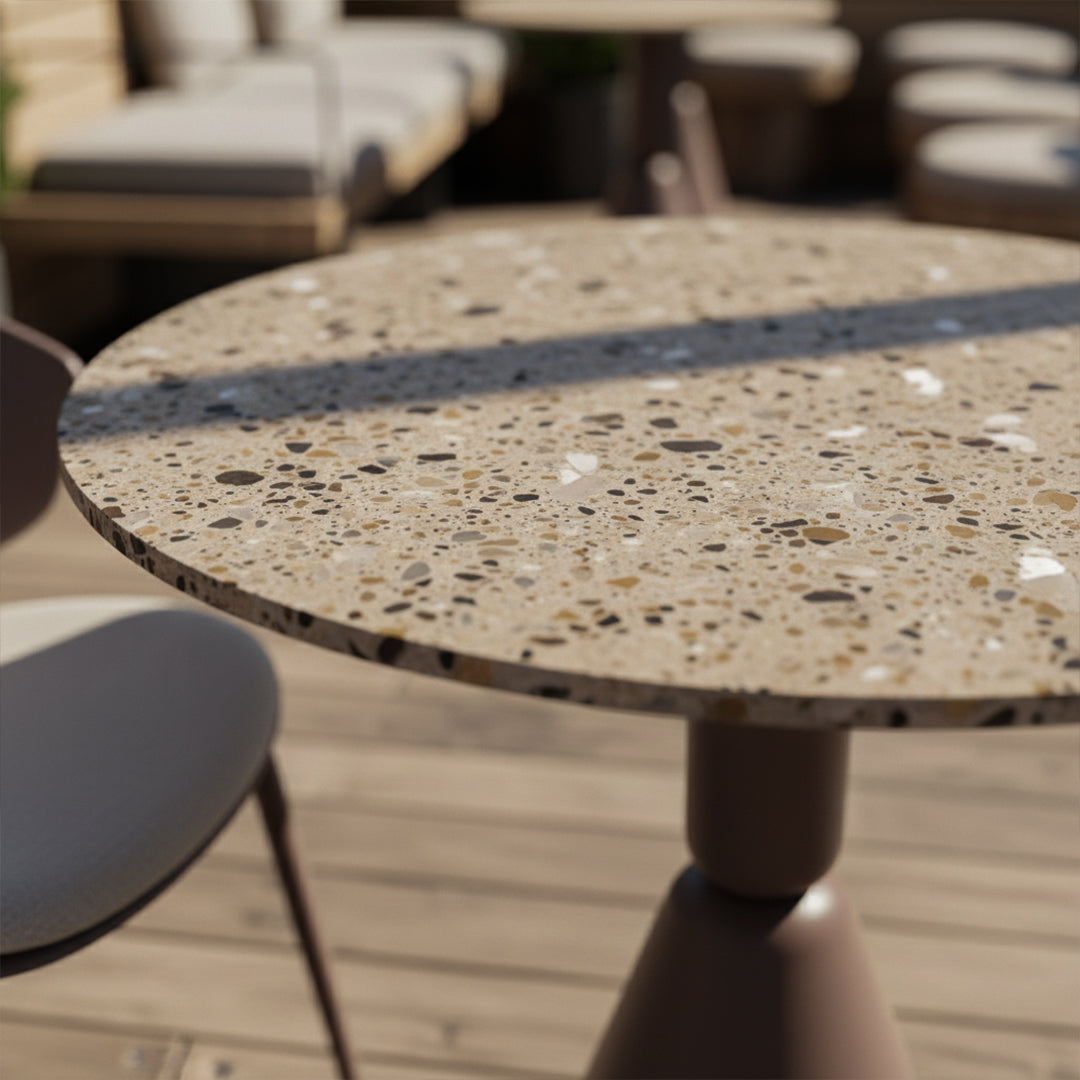 Round Terrazzo Table Top 70 cm 302-N0272