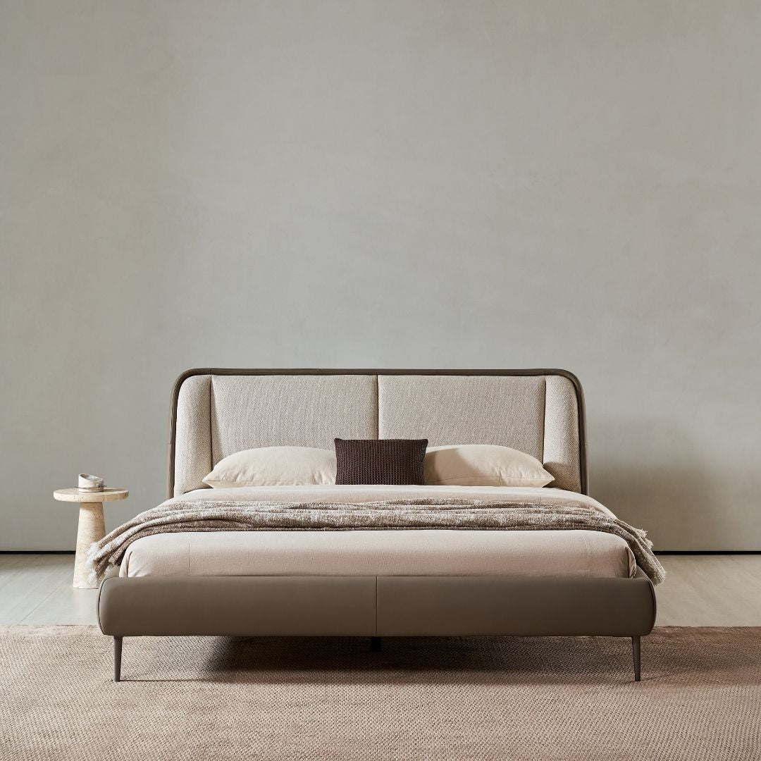 Pre-order 15 Days Delivery Rune King Size Bed - AMF-C597 -  Bedsteads - ebarza Furniture UAE | Shop Modern Furniture in Abu Dhabi & Dubai - مفروشات ايبازرا في الامارات | تسوق اثاث عصري وديكورات مميزة في دبي وابوظبي