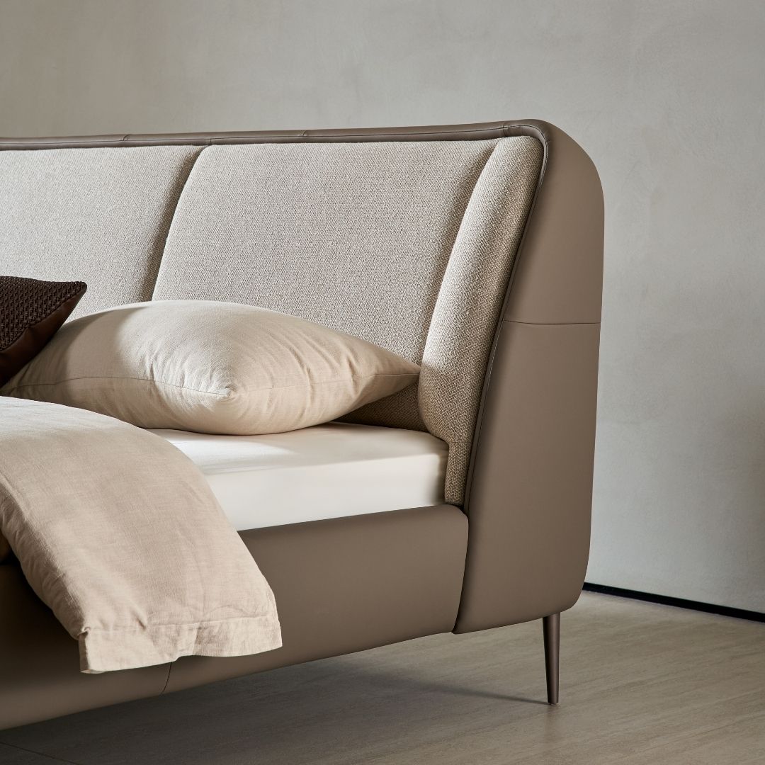 Pre-order 15 Days Delivery Rune King Size Bed - AMF-C597 -  Bedsteads - ebarza Furniture UAE | Shop Modern Furniture in Abu Dhabi & Dubai - مفروشات ايبازرا في الامارات | تسوق اثاث عصري وديكورات مميزة في دبي وابوظبي