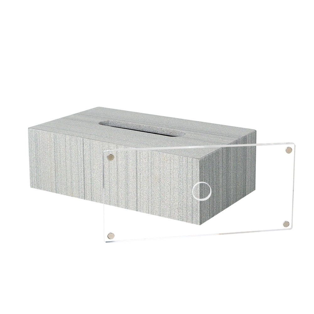 Australian Gray Marble Rectangular Tissue Box (PVC Magnetic Base) SBK893-5A -  Home Decor Figurines | علبة مناديل دونغ تايم - ebarza Furniture UAE | Shop Modern Furniture in Abu Dhabi & Dubai - مفروشات ايبازرا في الامارات | تسوق اثاث عصري وديكورات مميزة في دبي وابوظبي