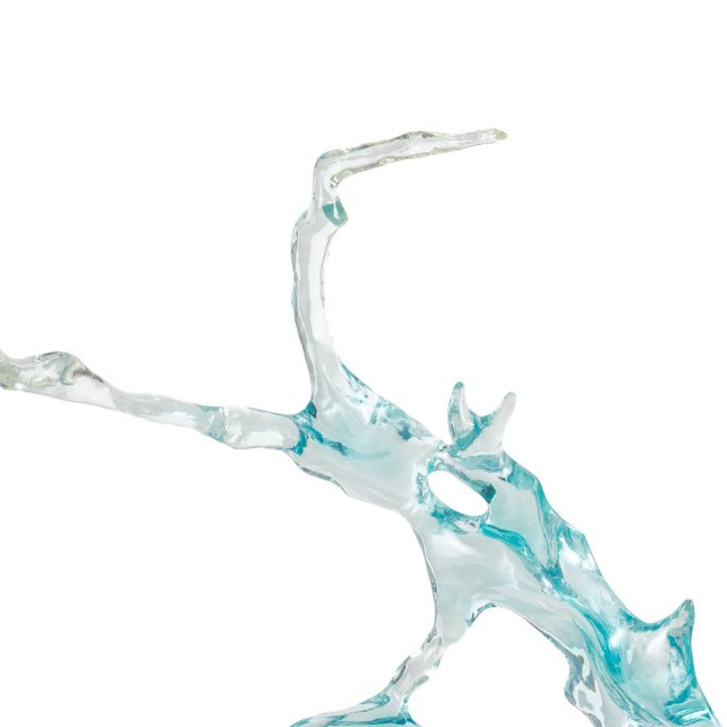 Pre-order 25 Days Delivery - LIGHT BLUE  & CLEAR ABSTRACT SCULPTURE SH-S017 -  Home Decor Figurines | اطلب مسبقًا التسليم خلال 60 يومًا - منحوتة تجريدية زرقاء فاتحة شفافه - ebarza Furniture UAE | Shop Modern Furniture in Abu Dhabi & Dubai - مفروشات ايبازرا في الامارات | تسوق اثاث عصري وديكورات مميزة في دبي وابوظبي