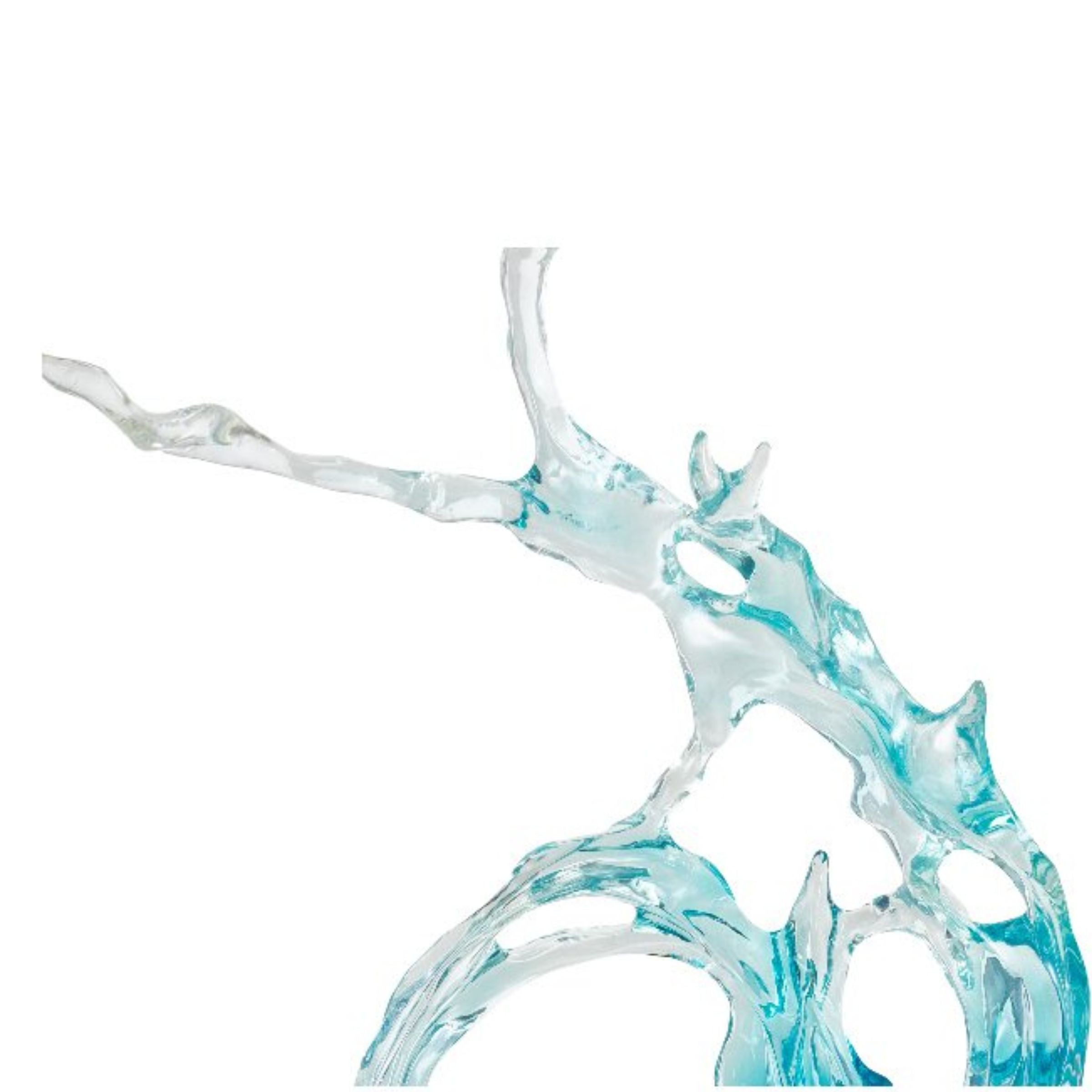 Pre-order 25 Days Delivery - LIGHT BLUE  & CLEAR ABSTRACT SCULPTURE SH-S017 -  Home Decor Figurines | اطلب مسبقًا التسليم خلال 60 يومًا - منحوتة تجريدية زرقاء فاتحة شفافه - ebarza Furniture UAE | Shop Modern Furniture in Abu Dhabi & Dubai - مفروشات ايبازرا في الامارات | تسوق اثاث عصري وديكورات مميزة في دبي وابوظبي