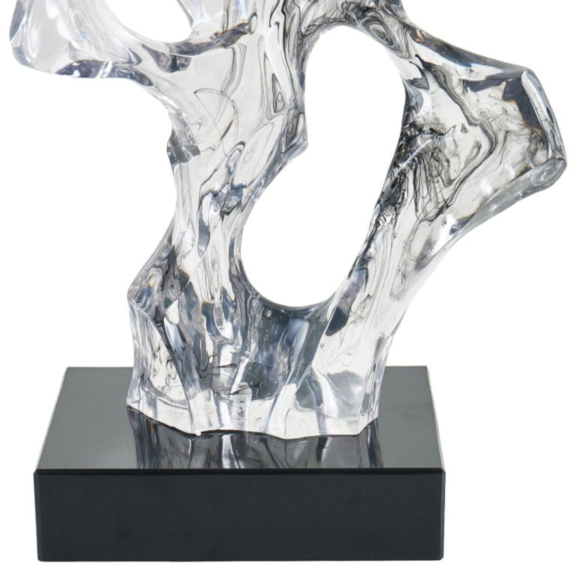 Pre-order 25 Days Delivery - CLEAR RESIN & MARBLE ABSTRACT SCULPTURE SH-T012 -  Home Decor Figurines | اطلب مسبقًا التسليم خلال 60 يومًا - نحت تجريدي من الراتينج والرخام الشفاف - ebarza Furniture UAE | Shop Modern Furniture in Abu Dhabi & Dubai - مفروشات ايبازرا في الامارات | تسوق اثاث عصري وديكورات مميزة في دبي وابوظبي