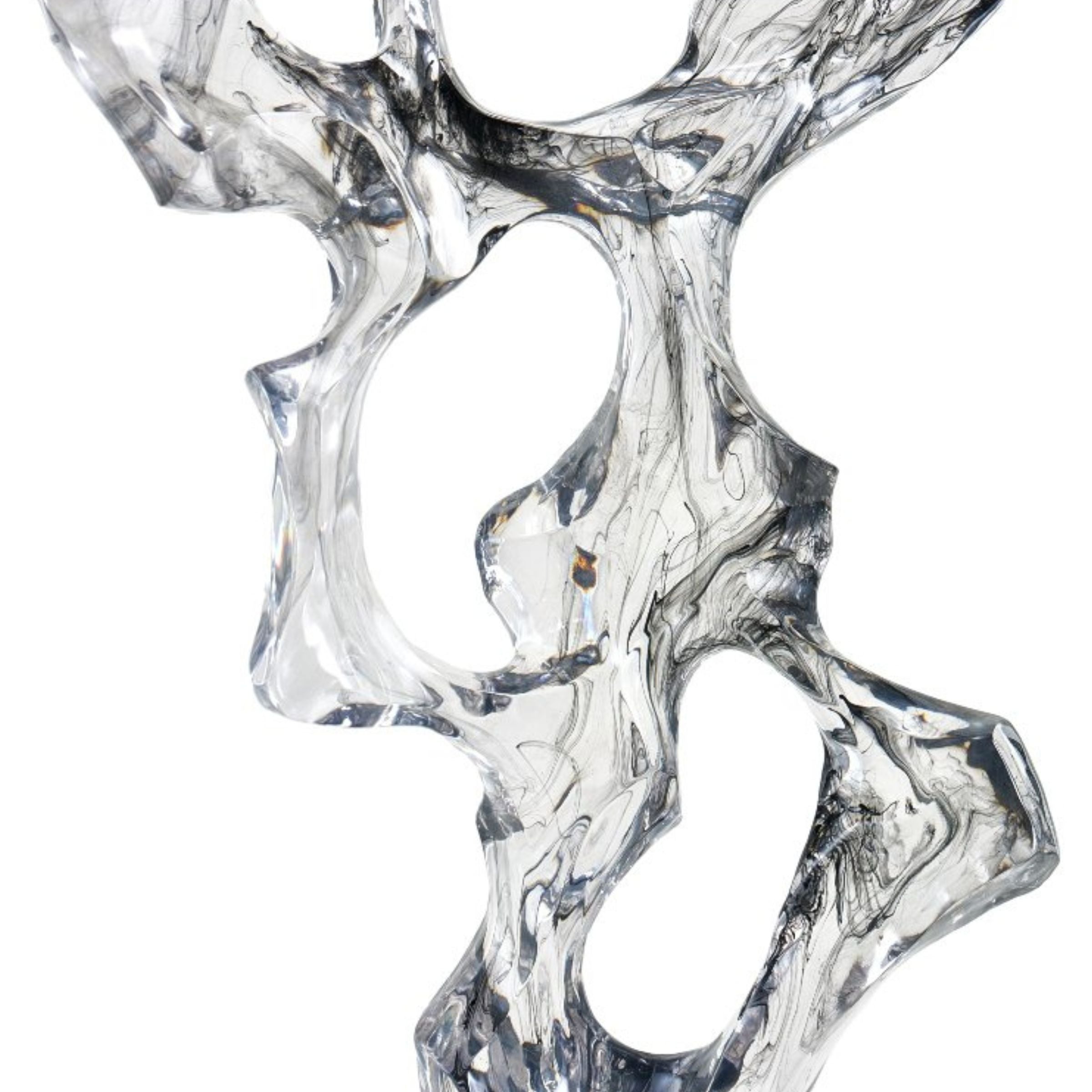 Pre-order 25 Days Delivery - CLEAR RESIN & MARBLE ABSTRACT SCULPTURE SH-T012 -  Home Decor Figurines | اطلب مسبقًا التسليم خلال 60 يومًا - نحت تجريدي من الراتينج والرخام الشفاف - ebarza Furniture UAE | Shop Modern Furniture in Abu Dhabi & Dubai - مفروشات ايبازرا في الامارات | تسوق اثاث عصري وديكورات مميزة في دبي وابوظبي