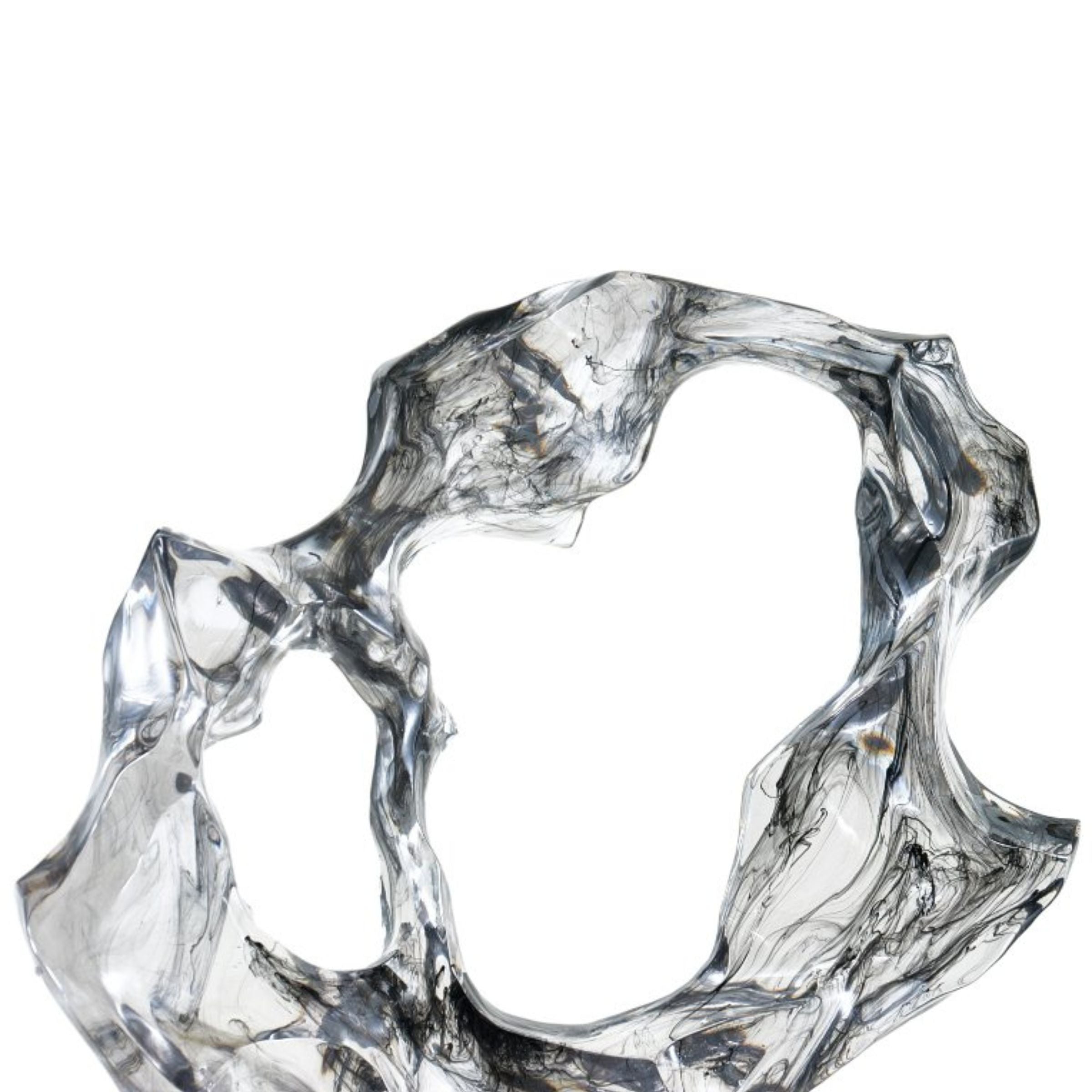 Pre-order 25 Days Delivery - CLEAR RESIN & MARBLE ABSTRACT SCULPTURE SH-T012 -  Home Decor Figurines | اطلب مسبقًا التسليم خلال 60 يومًا - نحت تجريدي من الراتينج والرخام الشفاف - ebarza Furniture UAE | Shop Modern Furniture in Abu Dhabi & Dubai - مفروشات ايبازرا في الامارات | تسوق اثاث عصري وديكورات مميزة في دبي وابوظبي