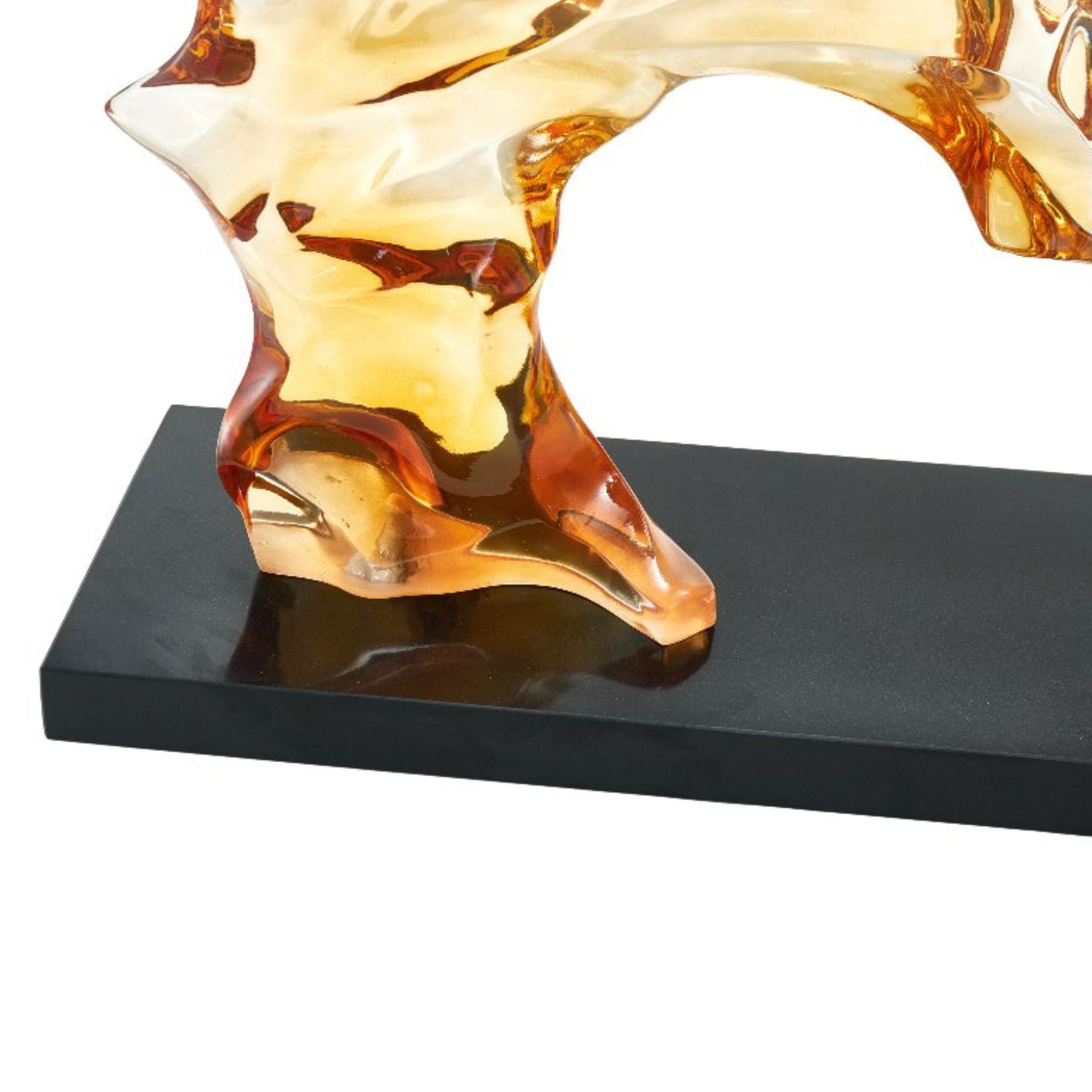 Pre-order 25 Days Delivery - Golden ABSTRACT SCULPTURE SH-T044 -  Home Decor Figurines | اطلب مسبقًا التسليم خلال 25 يومًا - النحت التجريدي الذهبي - ebarza Furniture UAE | Shop Modern Furniture in Abu Dhabi & Dubai - مفروشات ايبازرا في الامارات | تسوق اثاث عصري وديكورات مميزة في دبي وابوظبي