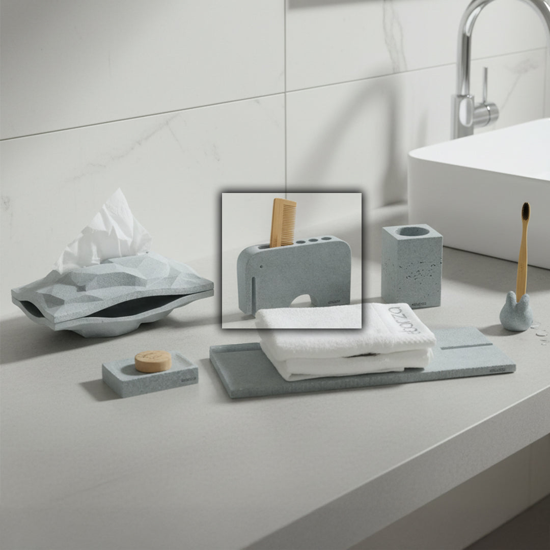 SKIVA Elephant Toothbrush Holder THG244 -  Bathroom Accessories - ebarza Furniture UAE | Shop Modern Furniture in Abu Dhabi & Dubai - مفروشات ايبازرا في الامارات | تسوق اثاث عصري وديكورات مميزة في دبي وابوظبي