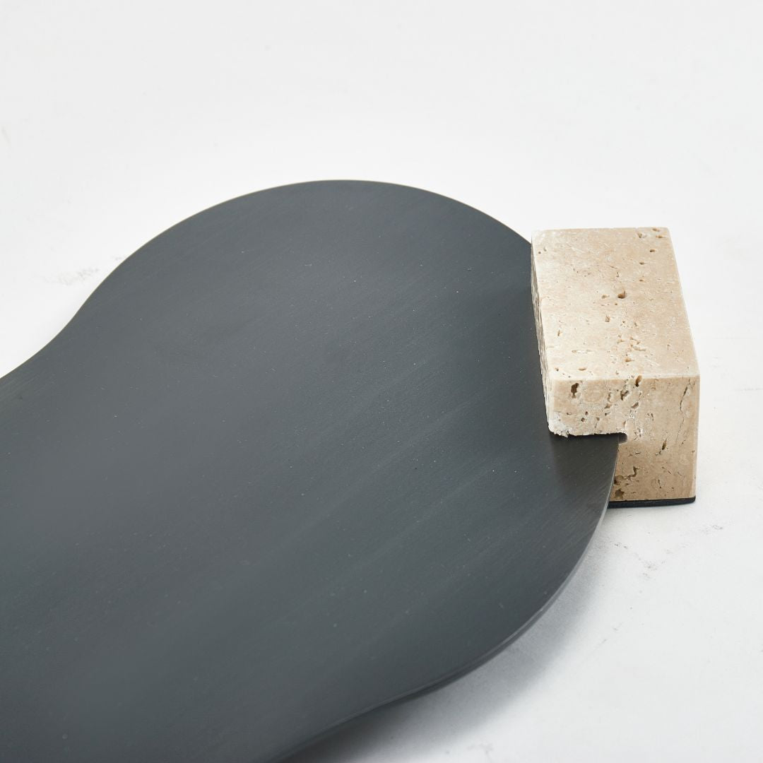 STEEL TRAY G0978 -  Trays - ebarza Furniture UAE | Shop Modern Furniture in Abu Dhabi & Dubai - مفروشات ايبازرا في الامارات | تسوق اثاث عصري وديكورات مميزة في دبي وابوظبي