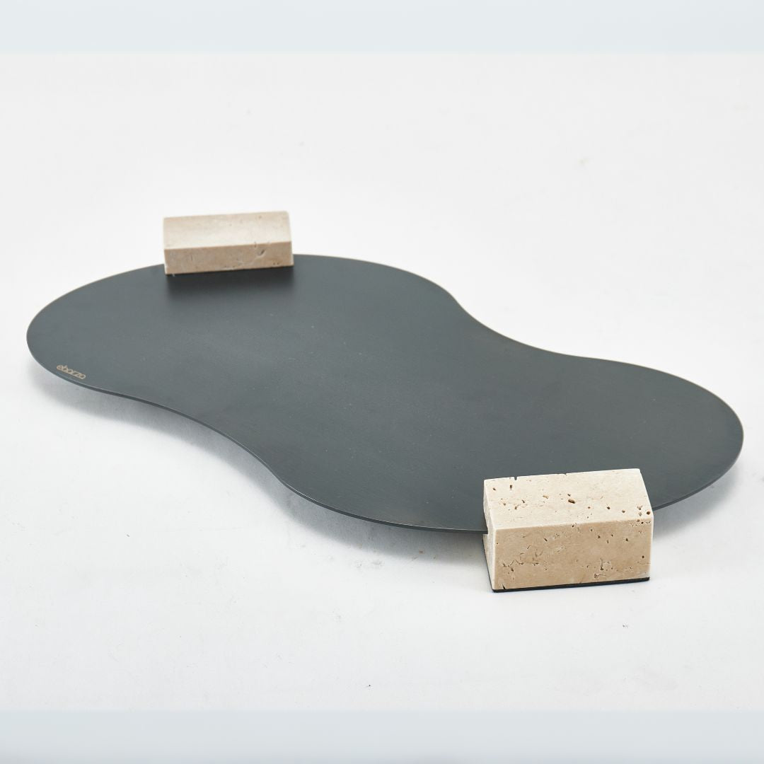 STEEL TRAY G0978 -  Trays - ebarza Furniture UAE | Shop Modern Furniture in Abu Dhabi & Dubai - مفروشات ايبازرا في الامارات | تسوق اثاث عصري وديكورات مميزة في دبي وابوظبي