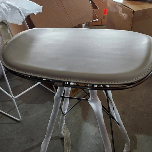 AS IS - Saddle Leather Bar Stool PS-B162 -  DISPLAY ITEM - ebarza Furniture UAE | Shop Modern Furniture in Abu Dhabi & Dubai - مفروشات ايبازرا في الامارات | تسوق اثاث عصري وديكورات مميزة في دبي وابوظبي
