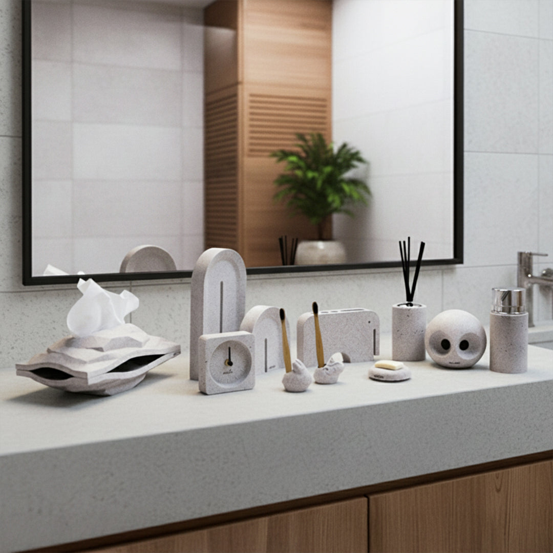 Sahara Elephant Toothbrush Holder THG234 -  Bathroom Accessories - ebarza Furniture UAE | Shop Modern Furniture in Abu Dhabi & Dubai - مفروشات ايبازرا في الامارات | تسوق اثاث عصري وديكورات مميزة في دبي وابوظبي