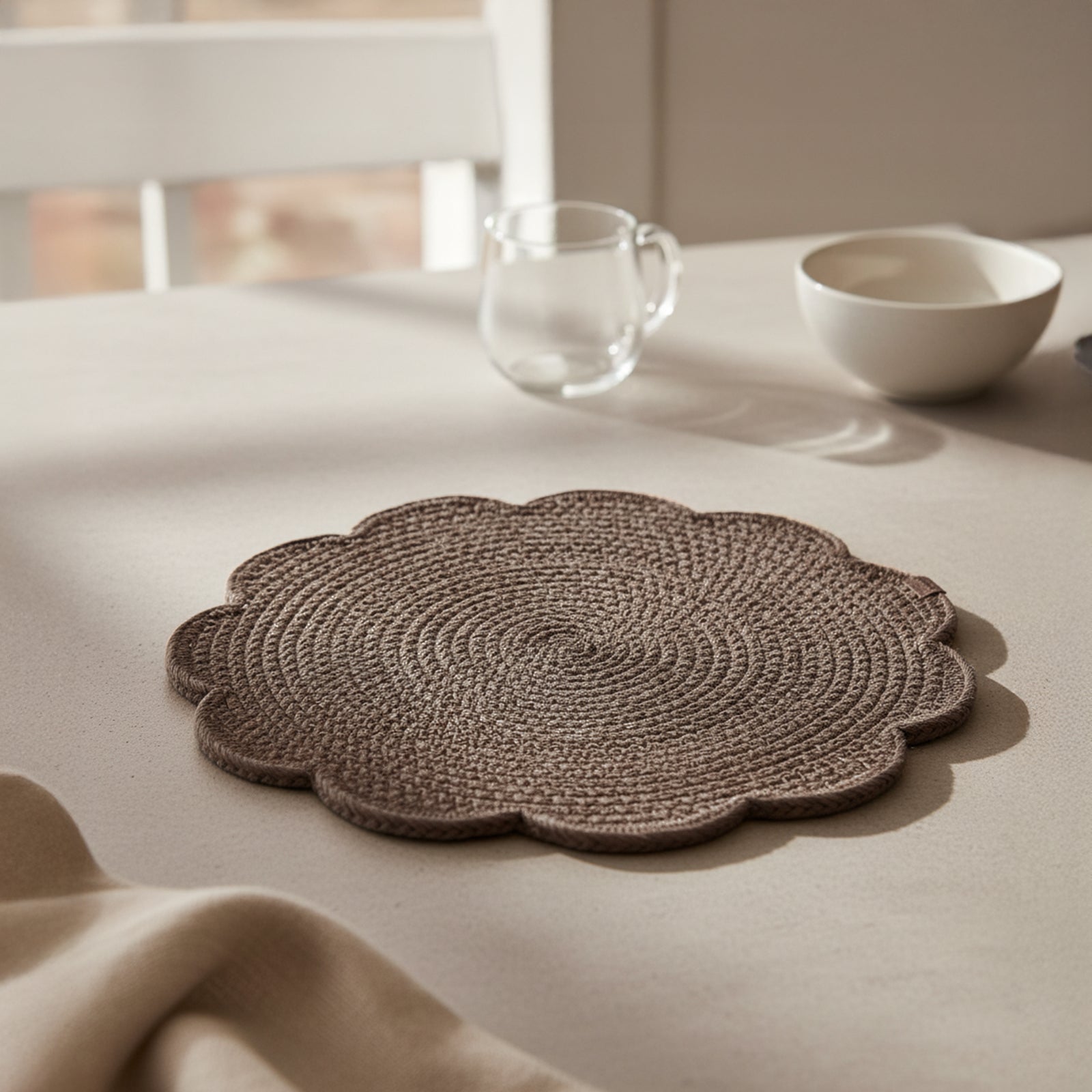 Sertica Paper Placemat - Taupe - KXYO-2430/Taupe -  Placemats - ebarza Furniture UAE | Shop Modern Furniture in Abu Dhabi & Dubai - مفروشات ايبازرا في الامارات | تسوق اثاث عصري وديكورات مميزة في دبي وابوظبي