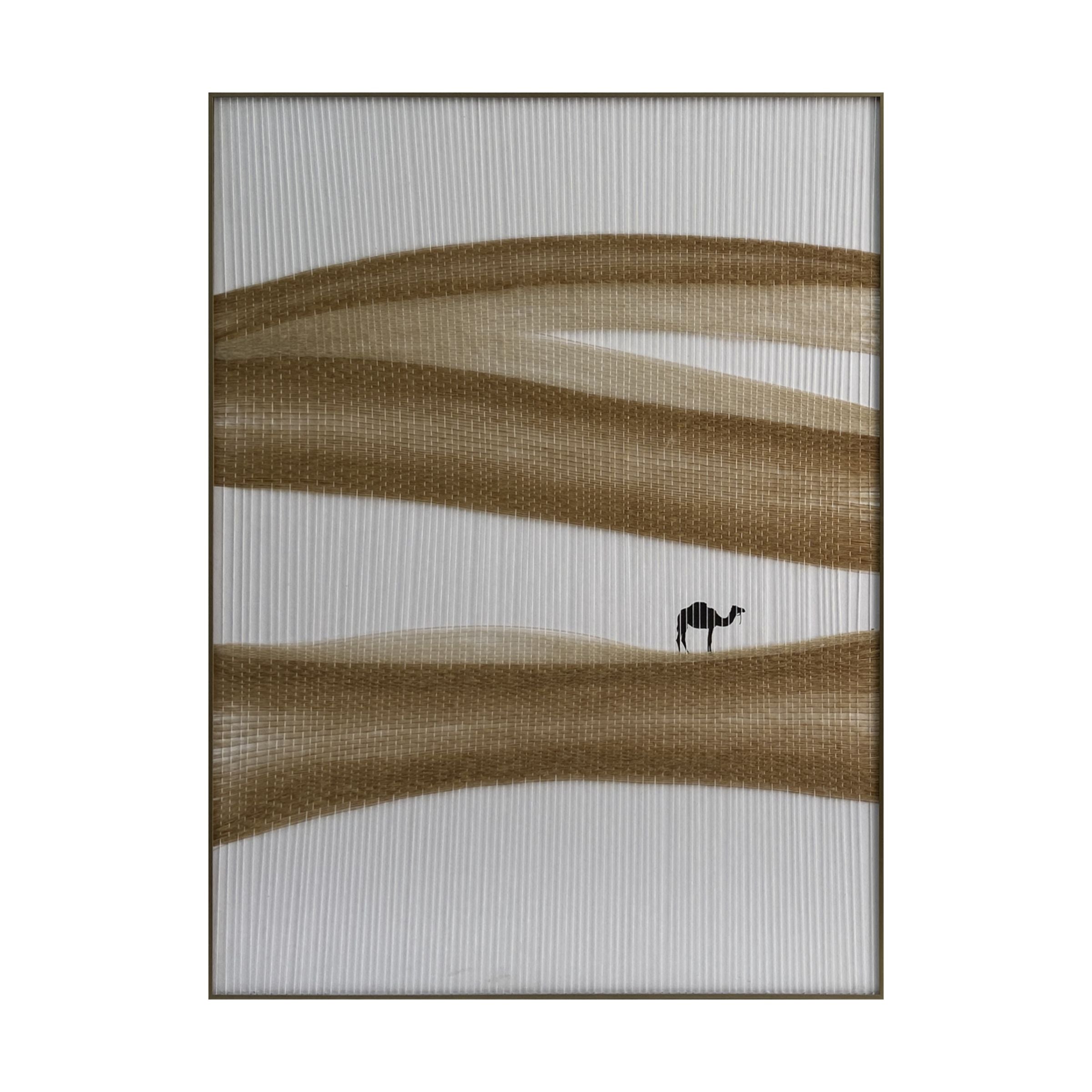 Pre Order 90 Days Delivery Set of 2 Handmade Fiber Weaving Camel Painting 90*120 cm PCA-005 -  Paintings | الطلب المسبق والتسليم خلال 90 يومًا - مجموعة من 2 لوحة جمل منسوجة يدويًا من الألياف مقاس 90*120 سم - ebarza Furniture UAE | Shop Modern Furniture in Abu Dhabi & Dubai - مفروشات ايبازرا في الامارات | تسوق اثاث عصري وديكورات مميزة في دبي وابوظبي
